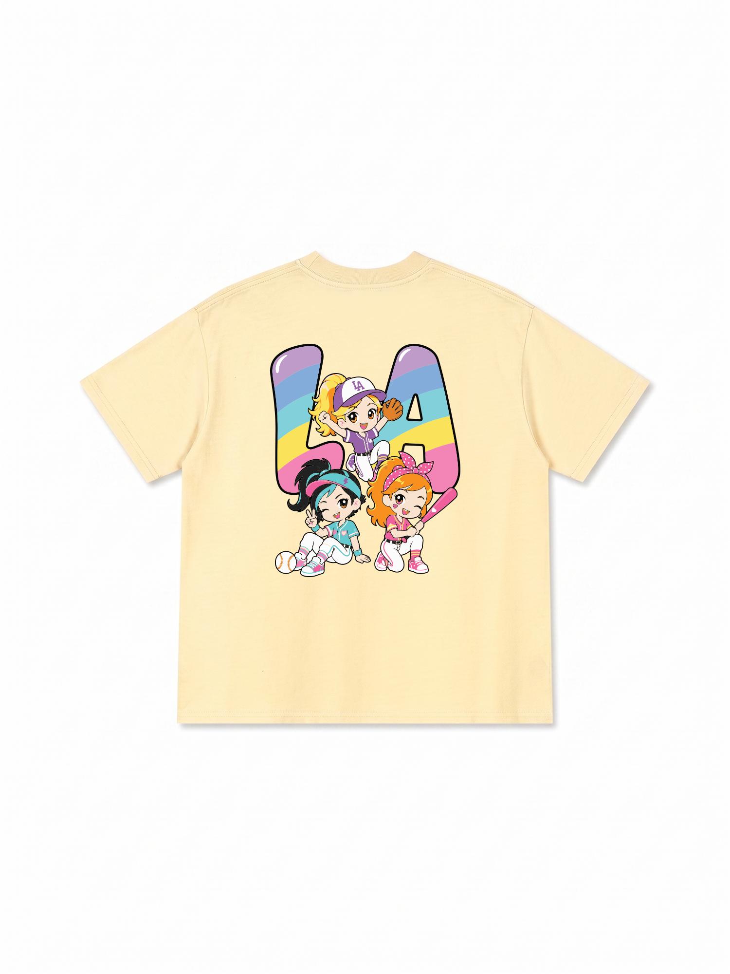 Áo Thun Relaxed Fit Baseball Dream Girls LA