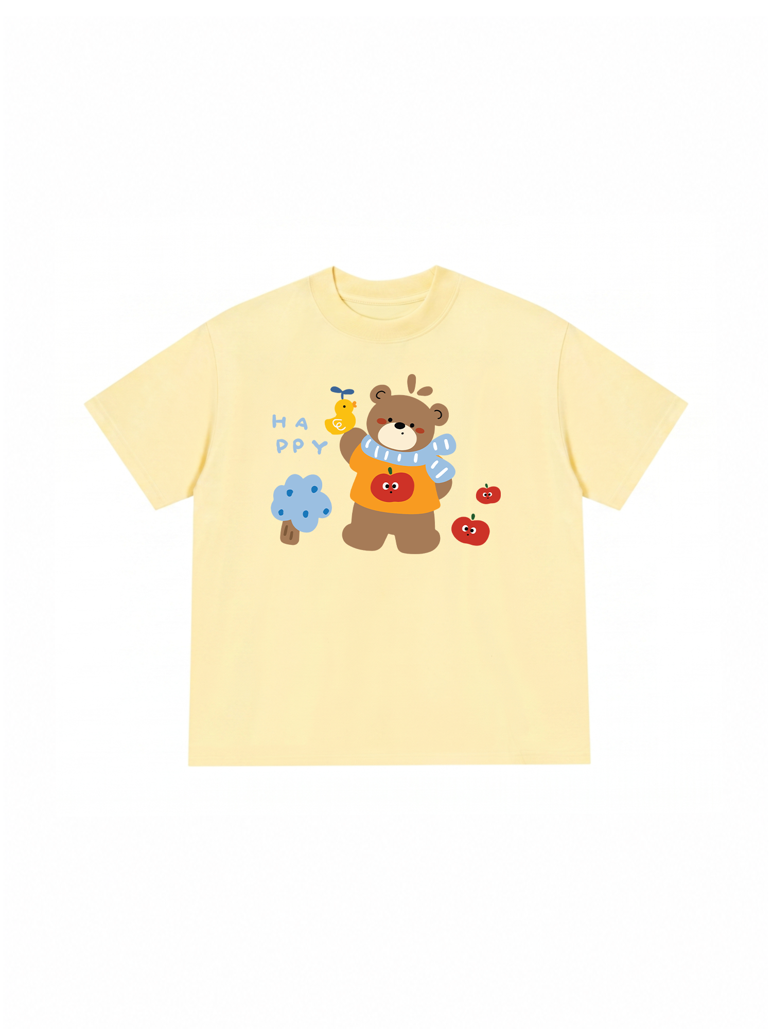 Áo Thun Relaxed Fit Bear Town Happy Bear