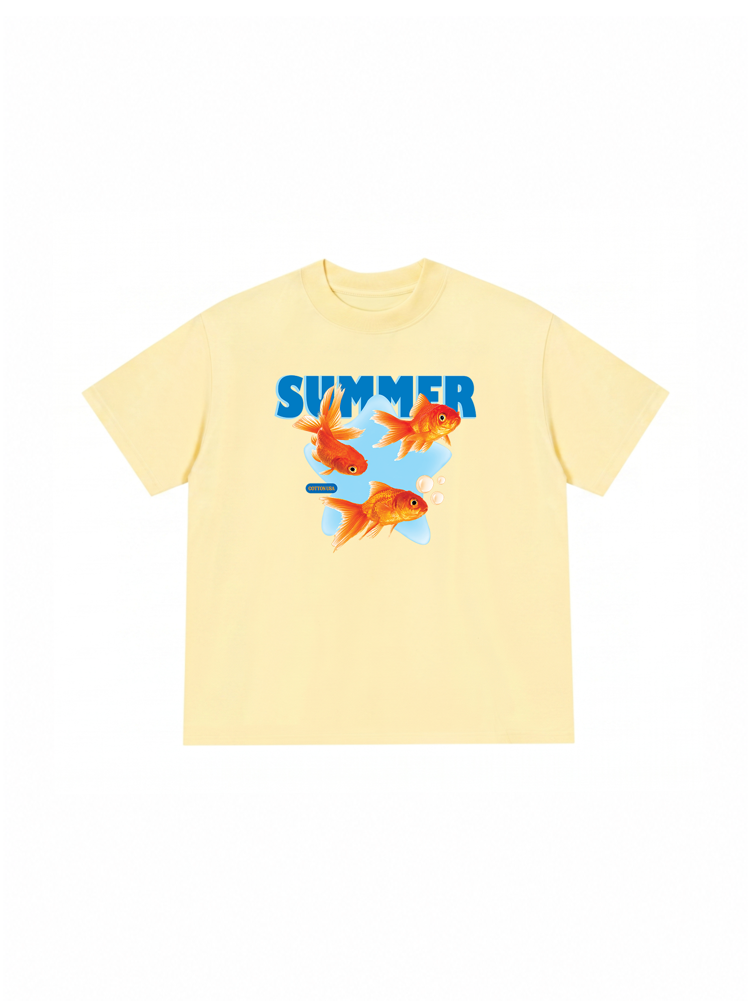 Áo Thun Relaxed Fit Tshirt Tshirt Tropical Summer Goldfish