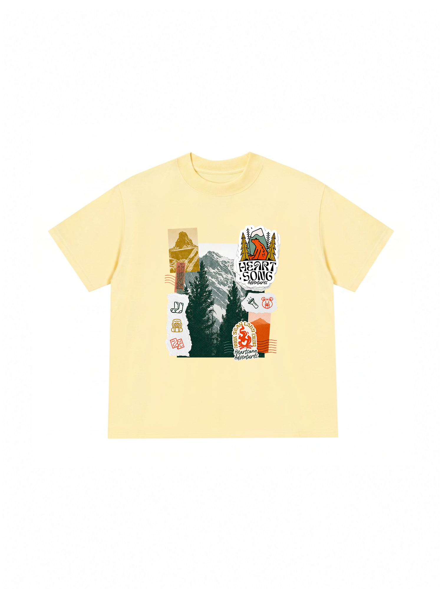 Áo Thun Relaxed Fit Tshirt Adventure Heart Song Adventure