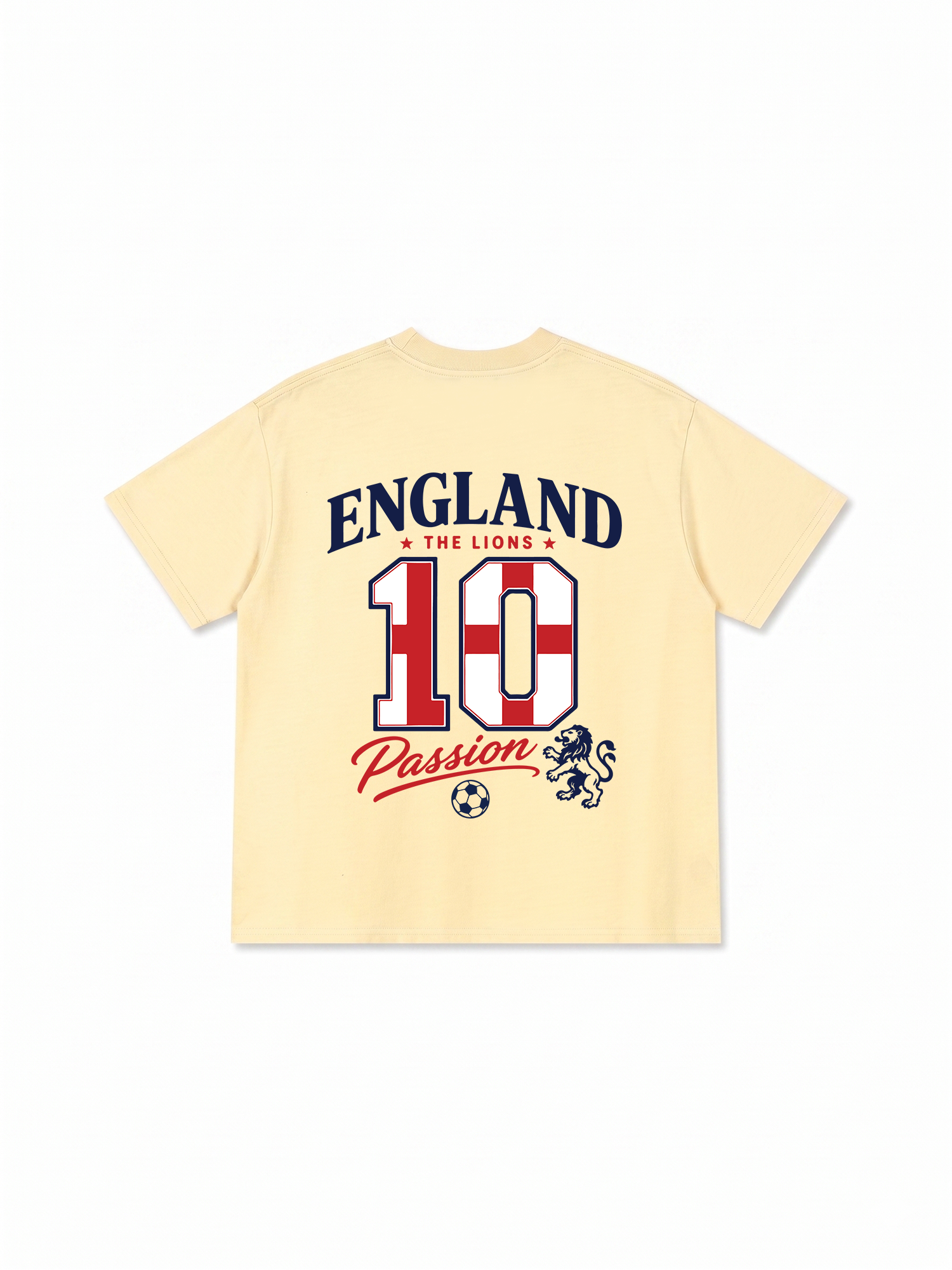 Áo Thun Relaxed Fit Soccer England Red White Spirit