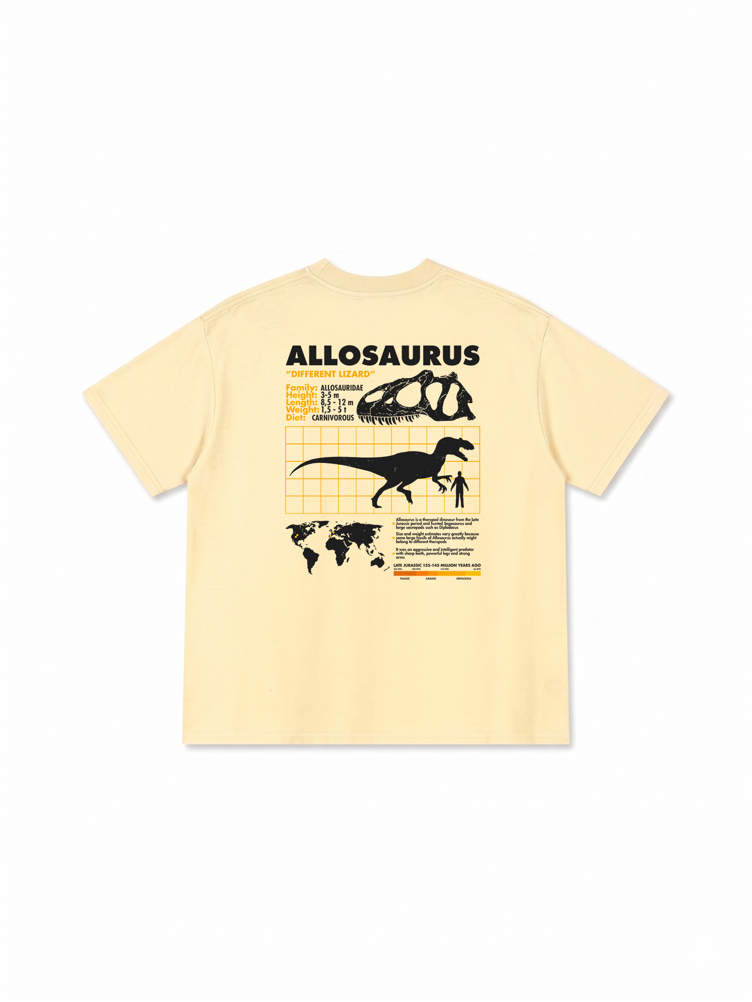 Áo Thun Relaxed Fit Analysis Table Allosaurus
