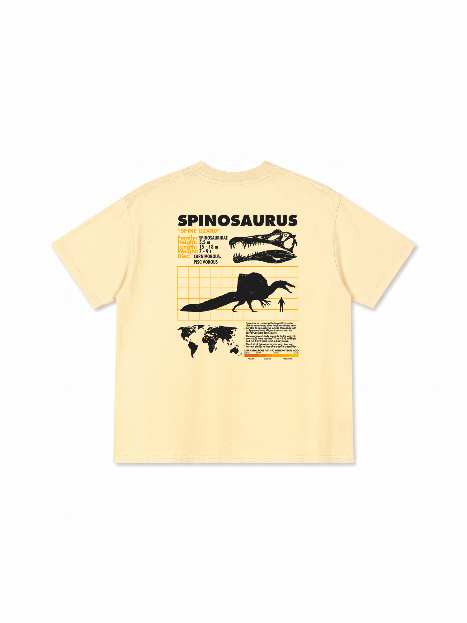 Áo Thun Relaxed Fit Analysis Table Spinosaurus