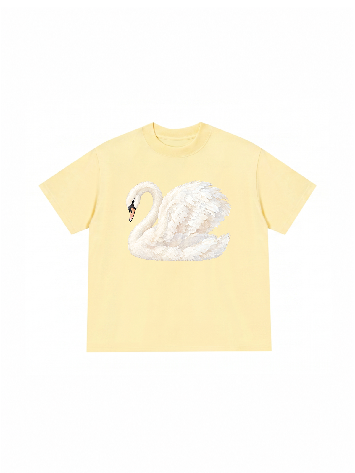 Áo Thun Relaxed Fit White Swan
