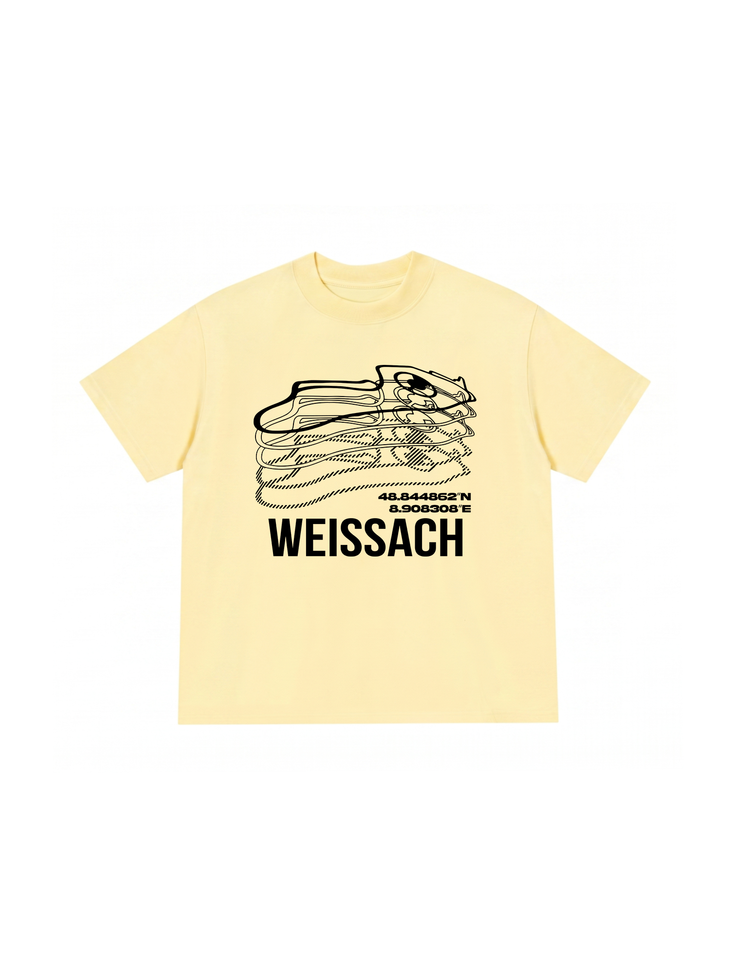 Áo Thun Relaxed Fit Weissach Map