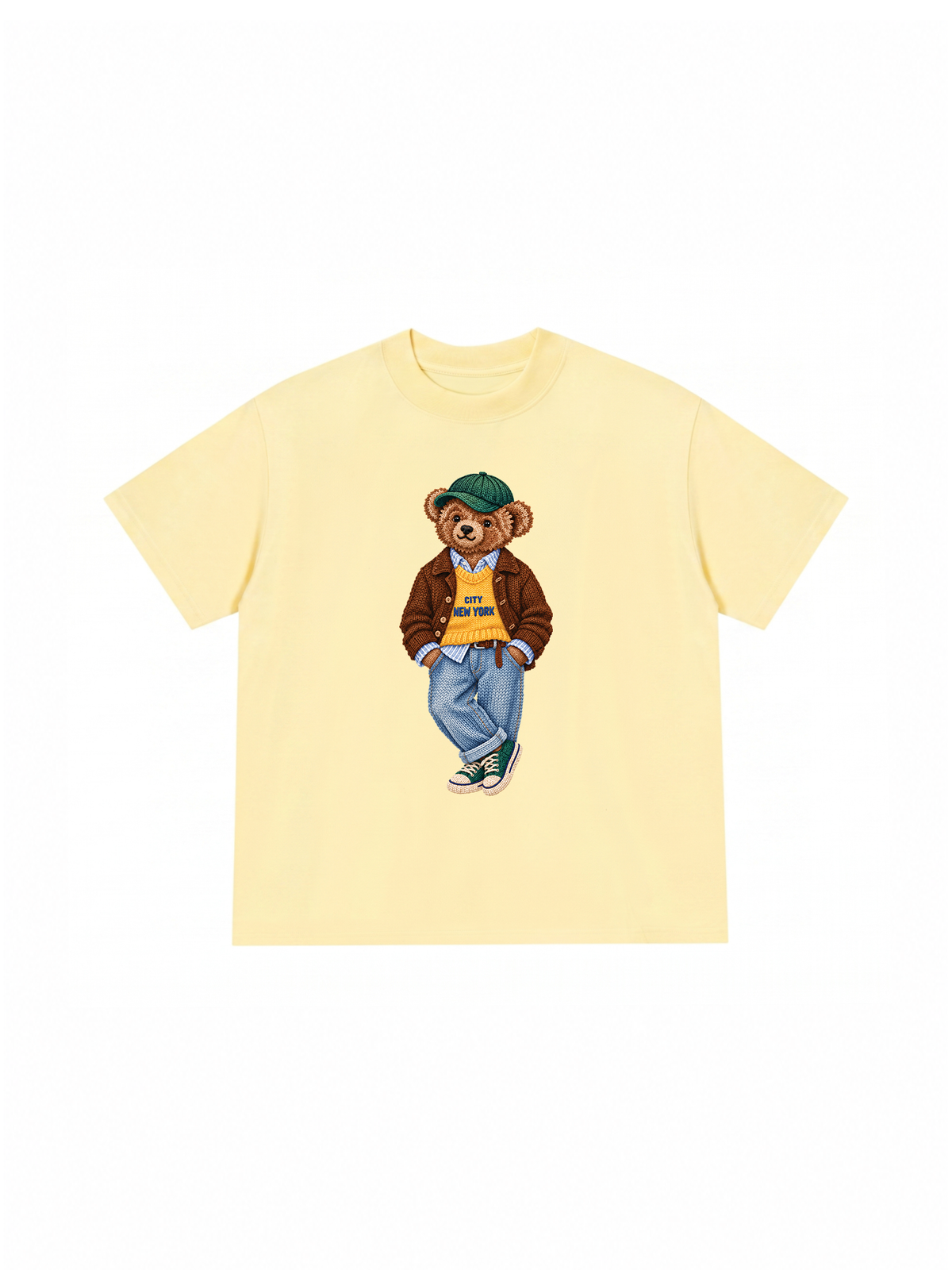 Áo Thun Relaxed Fit Bear Autumn Outfit