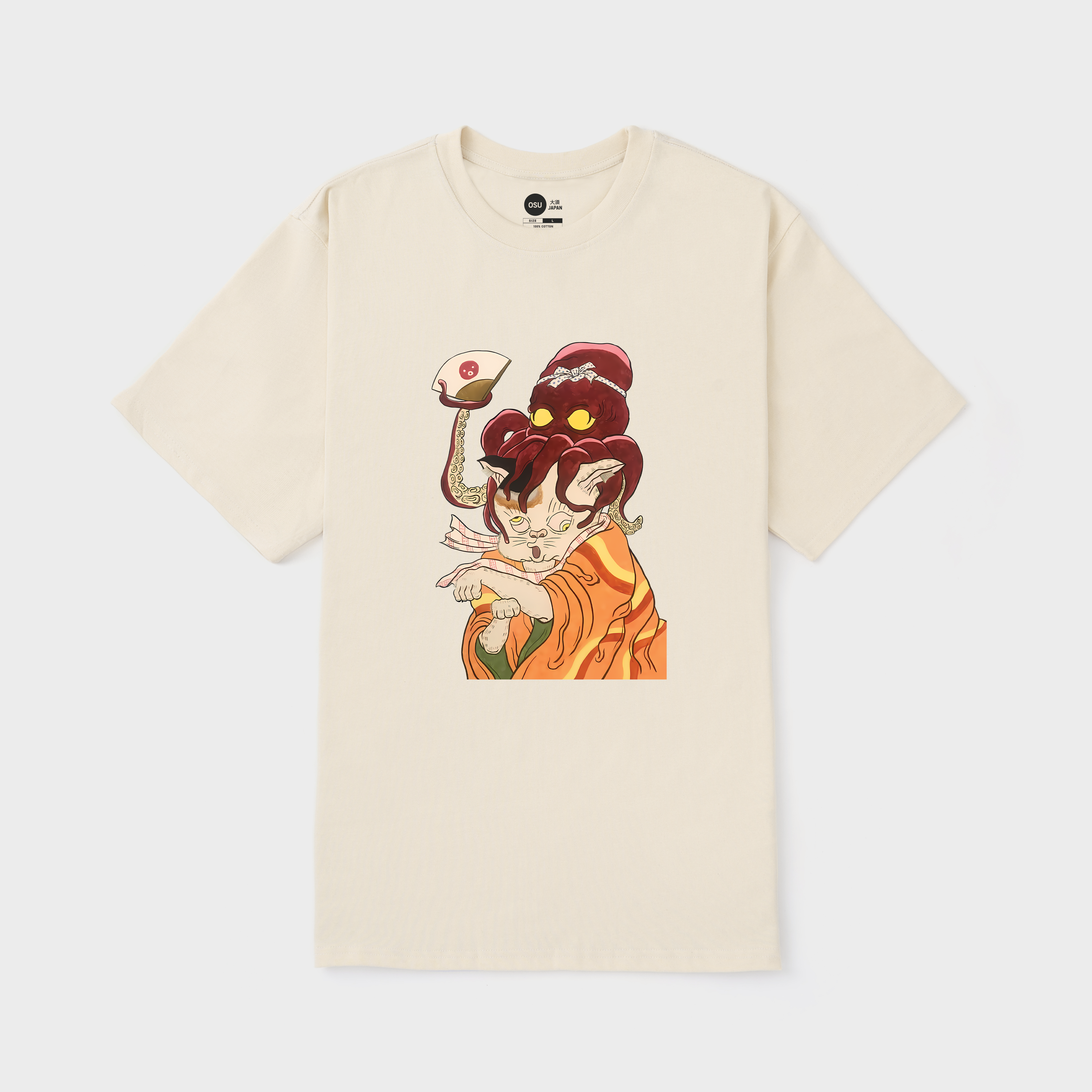 JAPANESE CAT OCTOPUS T-SHIRT / KEM