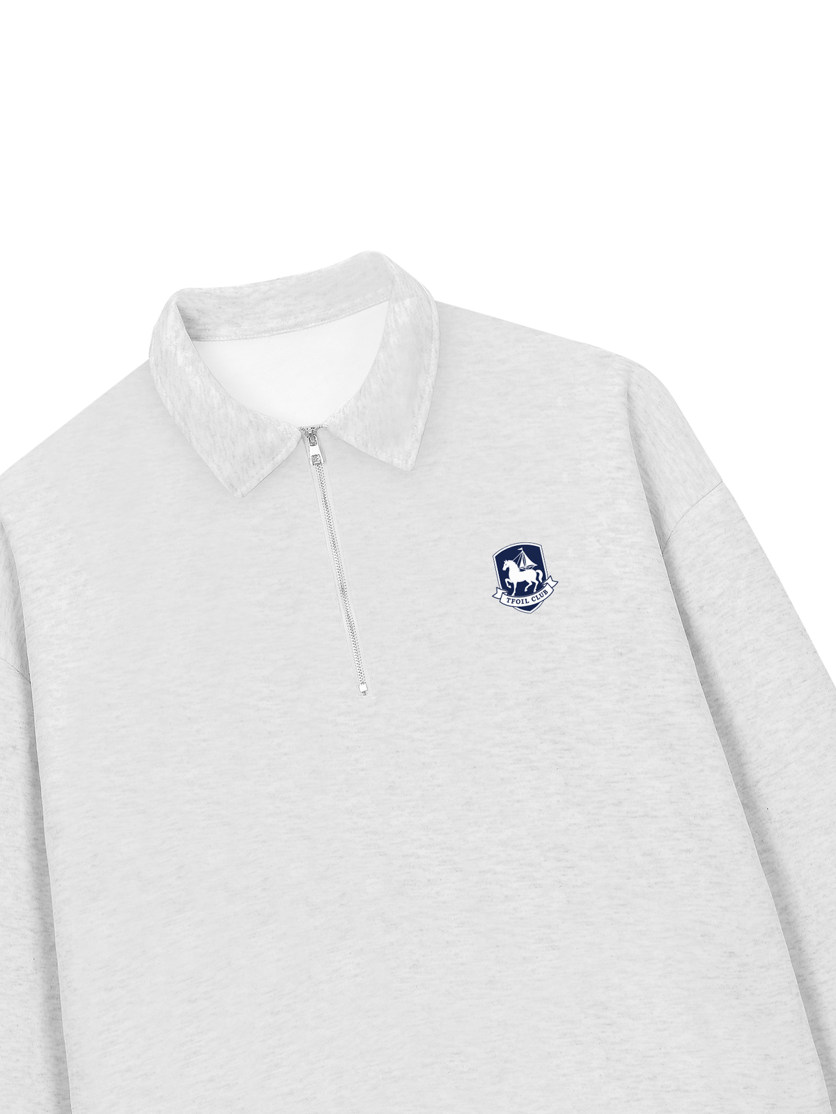 Áo Sweater Polo Nỉ Hai Da Horse Logo