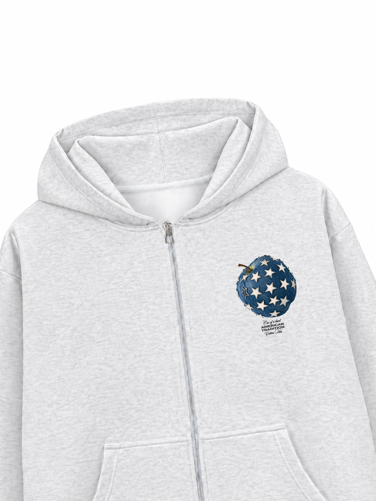 Áo Hoodie Zip Nỉ Hai Da Jeans Star Apple