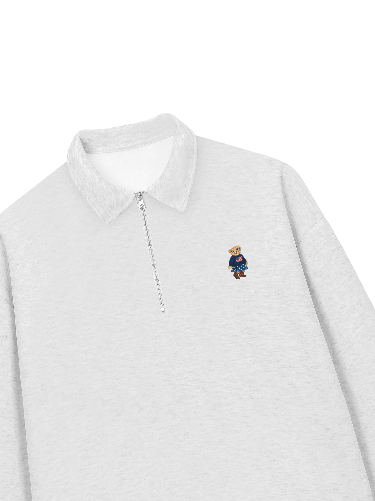 Áo Sweater Polo Nỉ Hai Da  American Girl