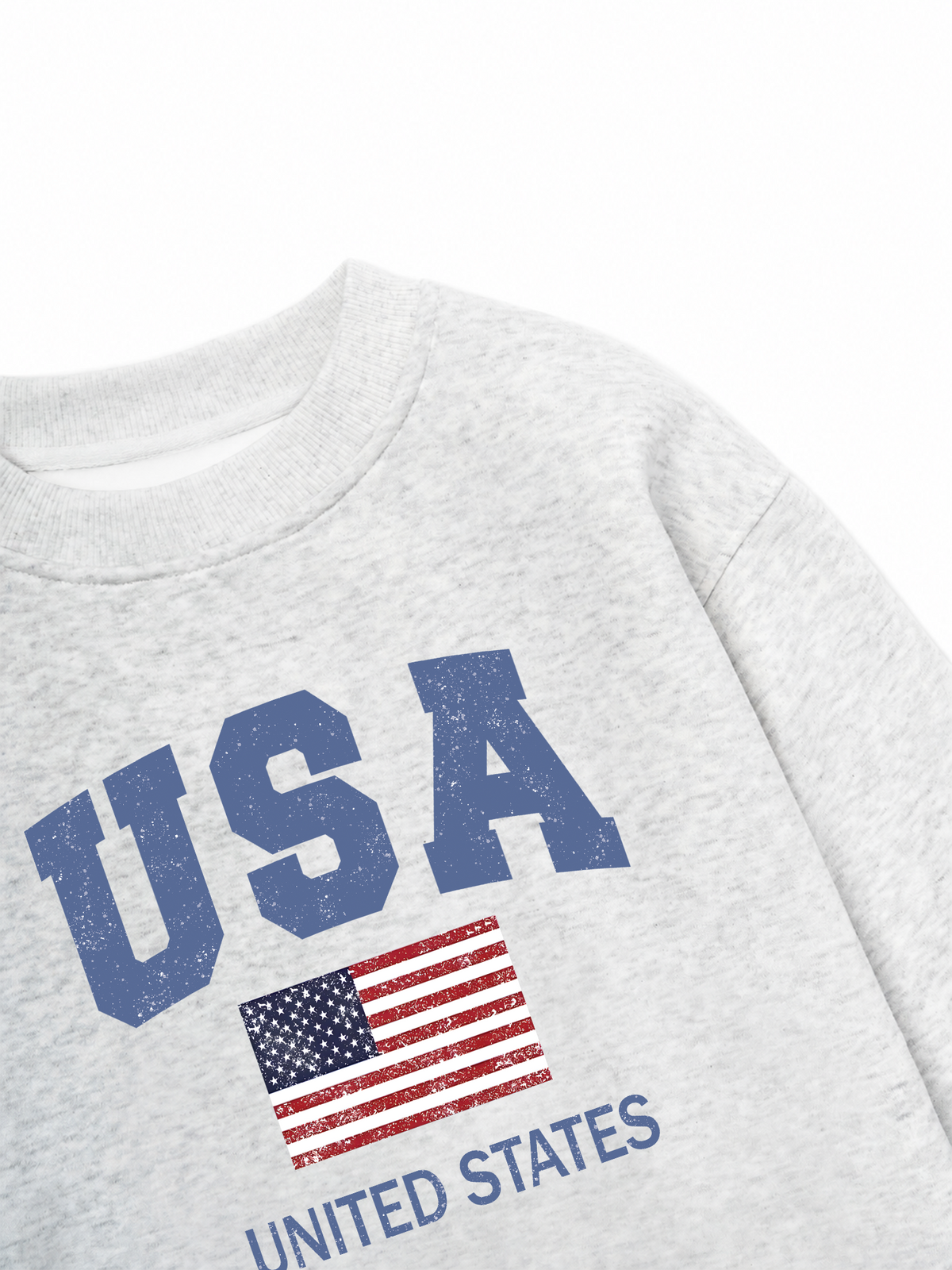 Áo Sweater Nỉ Hai Da  USA Vintage United State