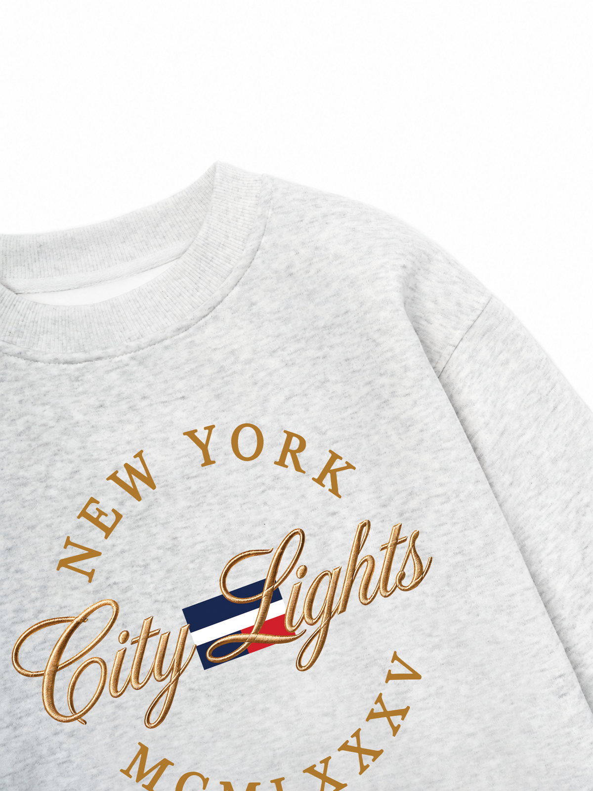 Áo Sweater Nỉ Hai Da  City Lights New York