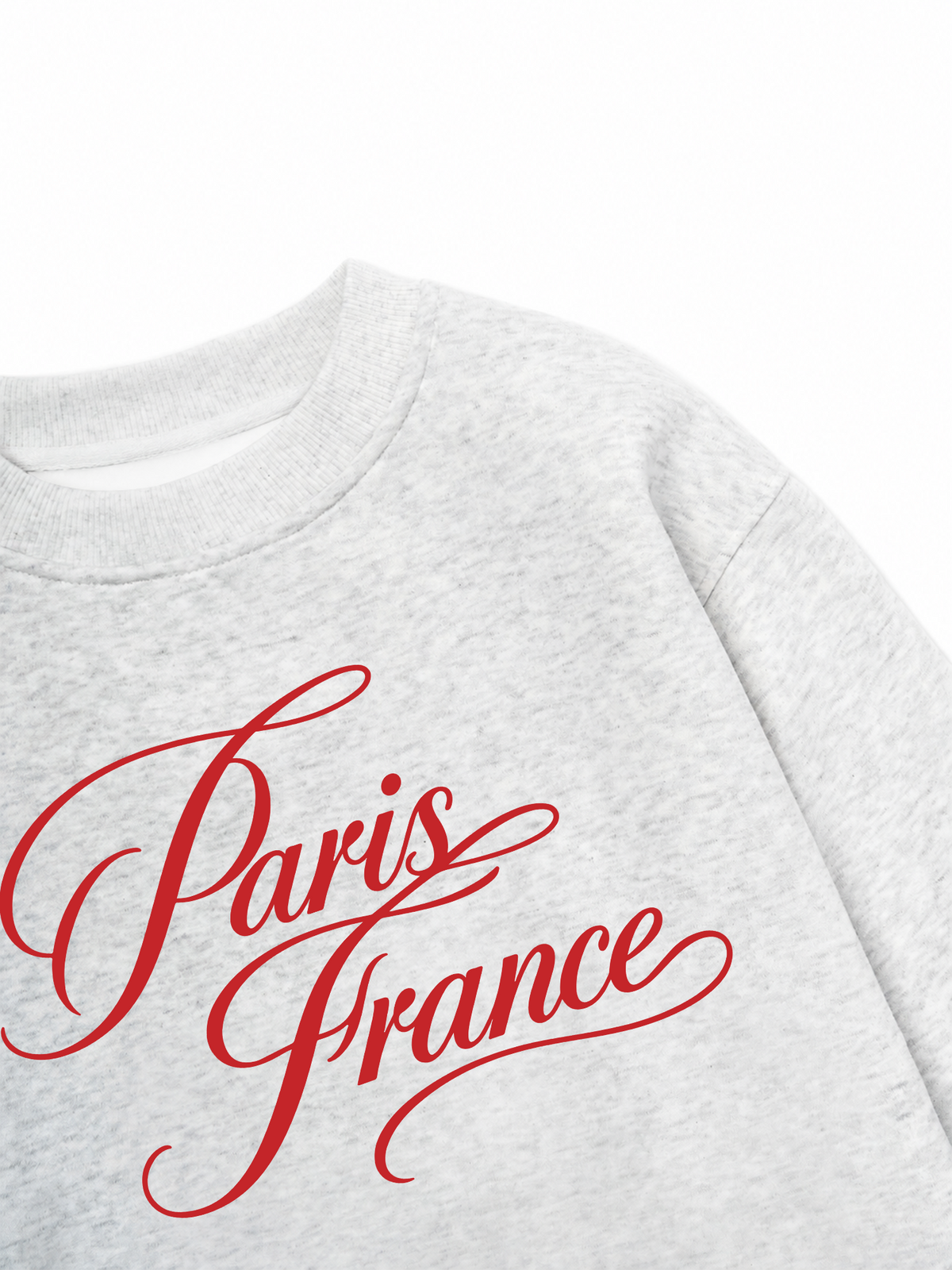 Áo Sweater Nỉ Hai Da  Red Paris France