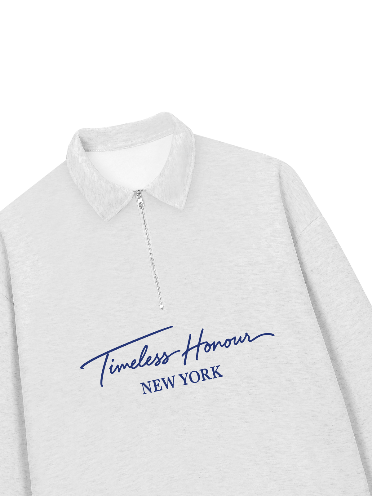 Áo Sweater Polo Nỉ Hai Da  Blue Timeless Honour