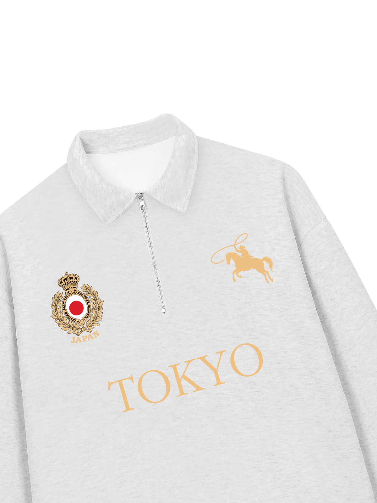 Áo Sweater Polo Nỉ Hai Da Vintage Tokyo