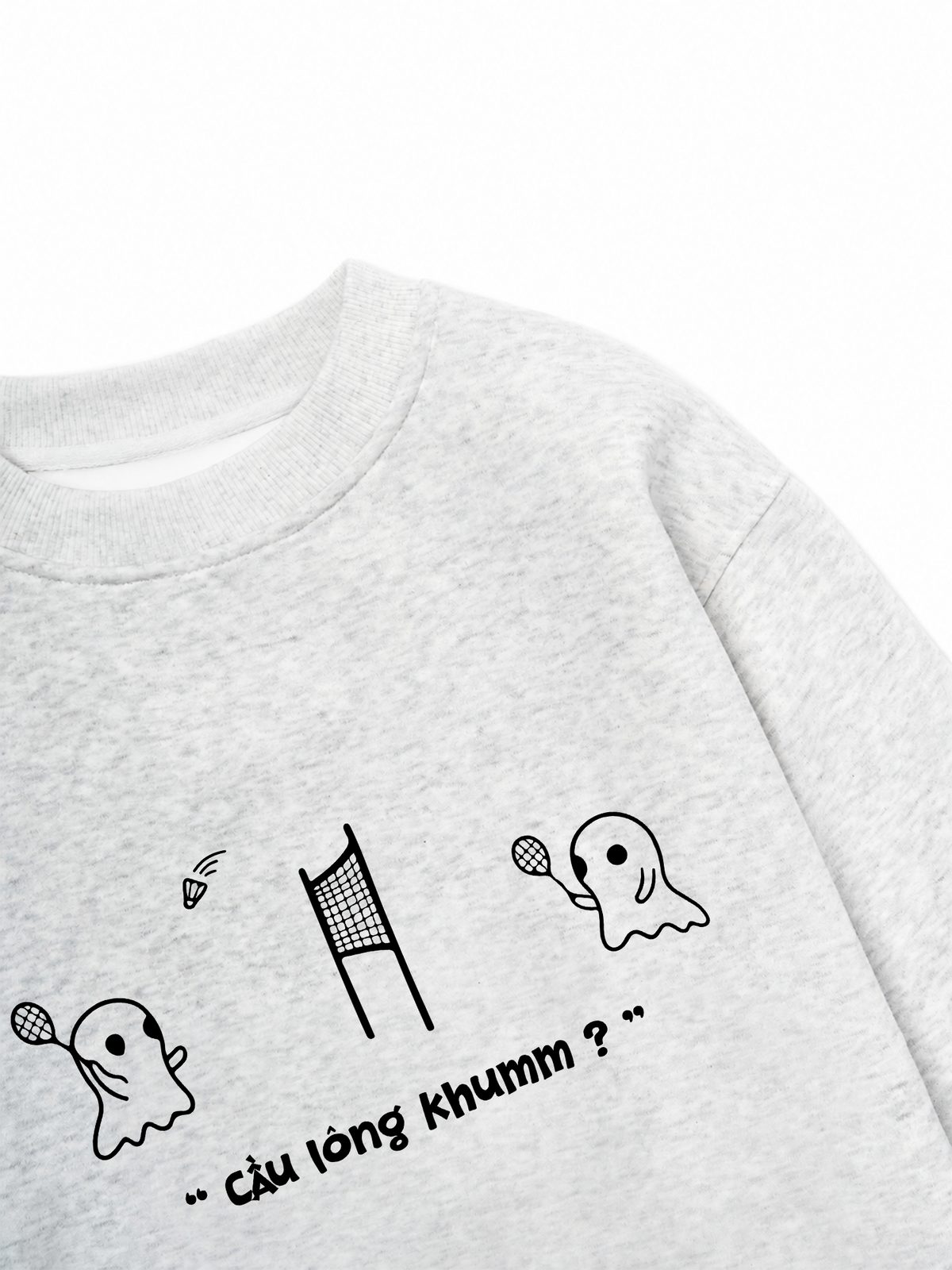 Áo Sweater Nỉ Hai Da Badminton