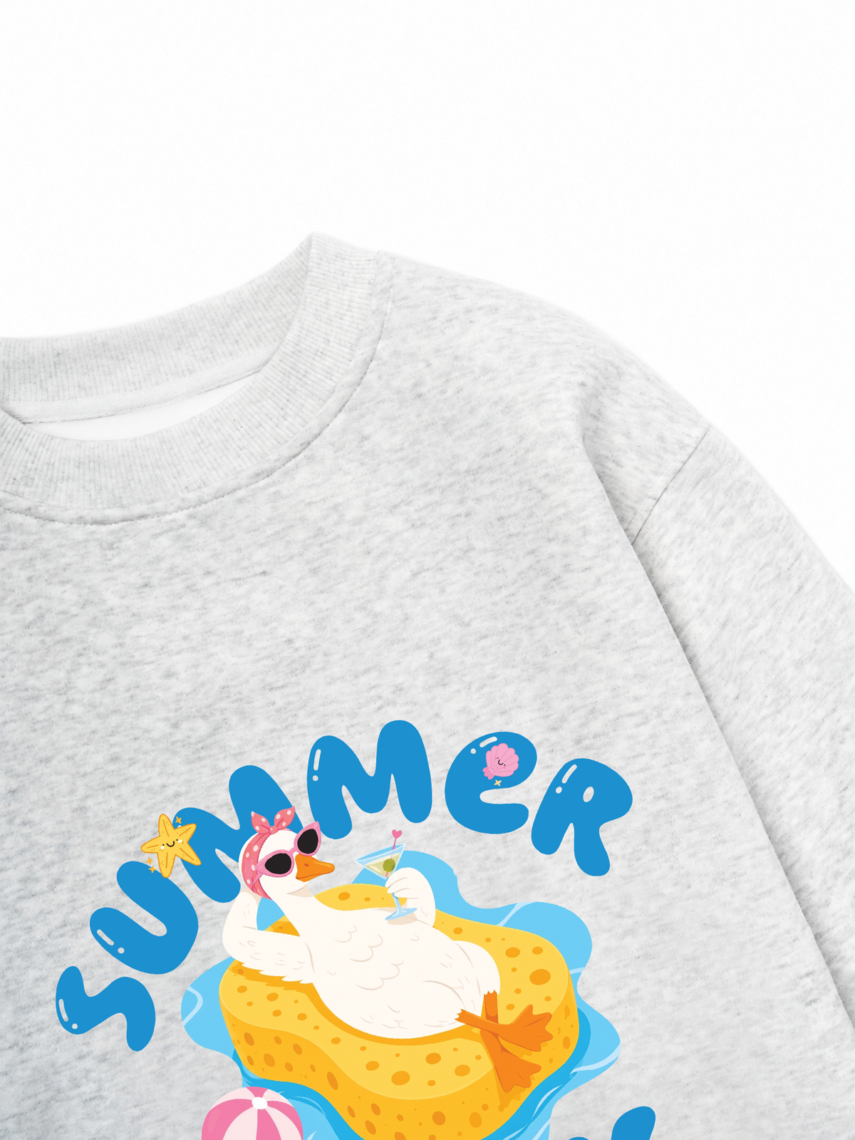 Áo Sweater Nỉ Hai Da Farm Summer Duck