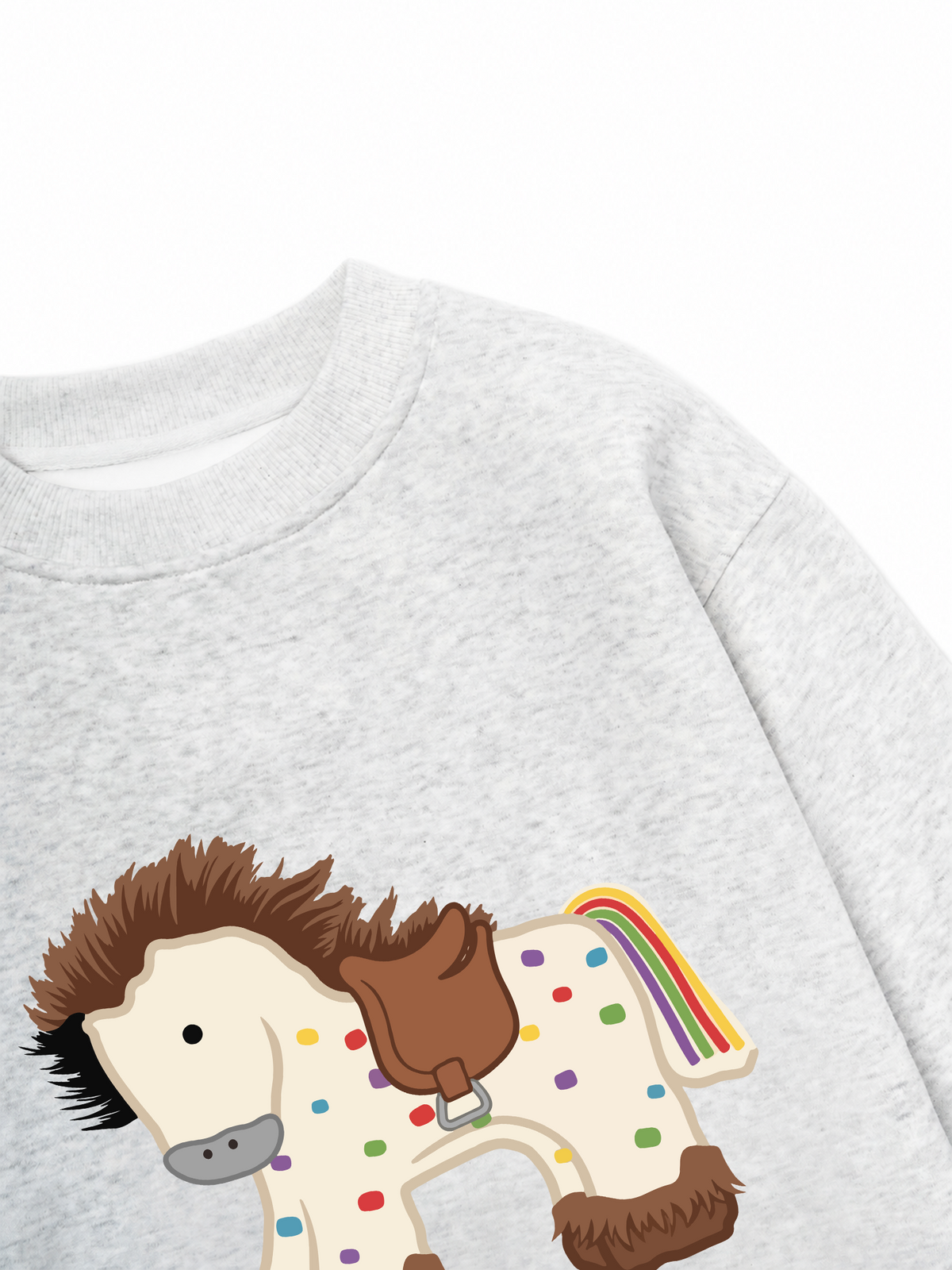 Áo Sweater Nỉ Hai Da Dotty Mood Rainbow Tail Pony