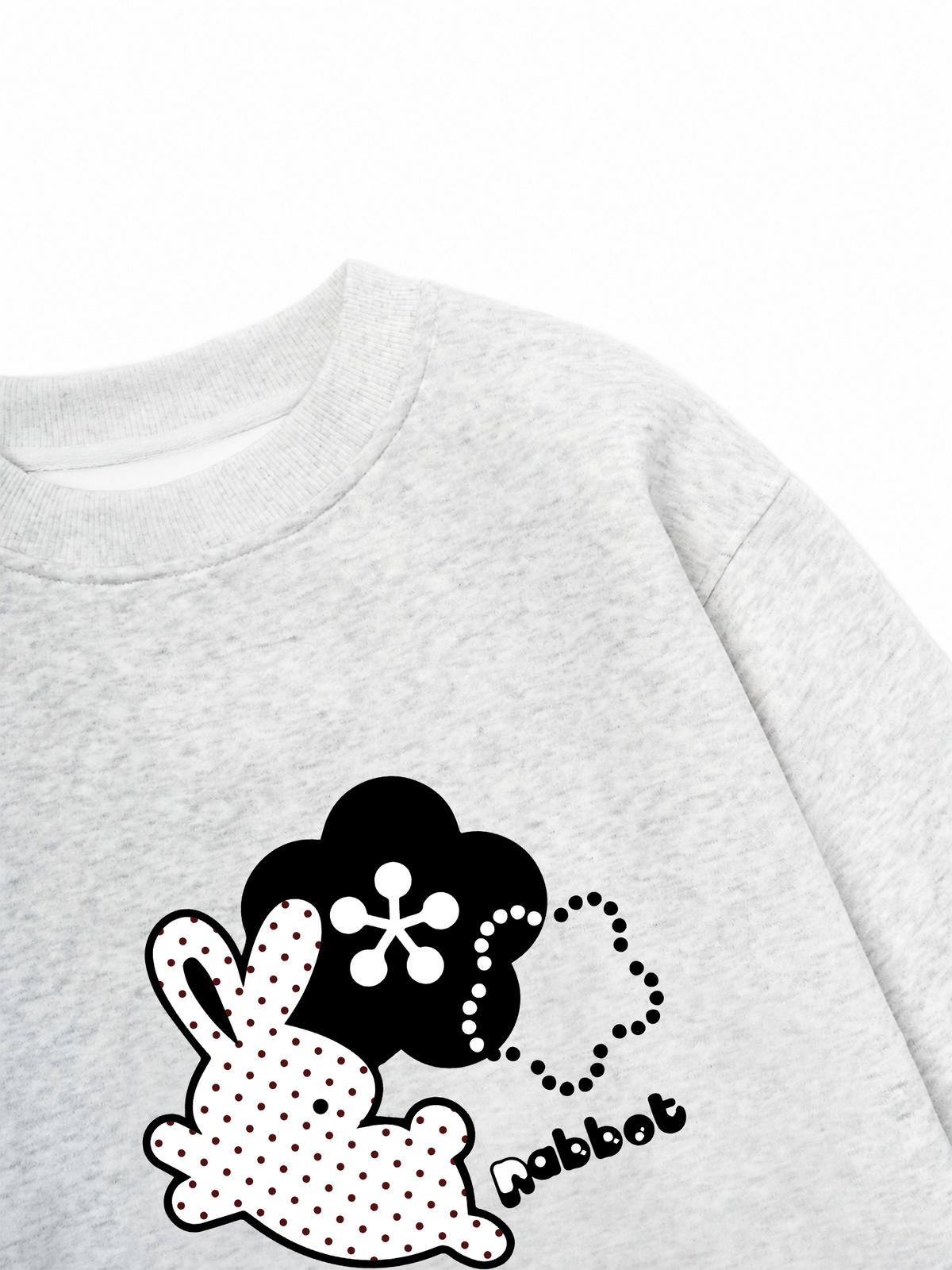 Áo Sweater Nỉ Hai Da Dotty Mood Cute Bunny