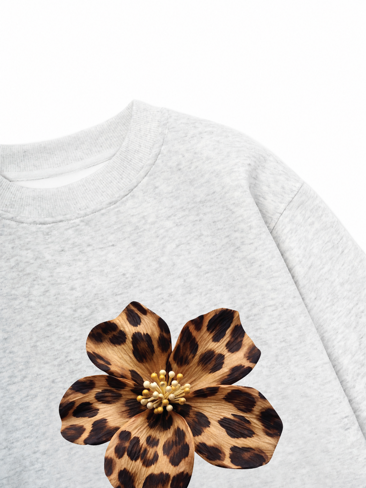 Áo Sweater Nỉ Hai Da Urban Leopard  Safari Spotted Petals