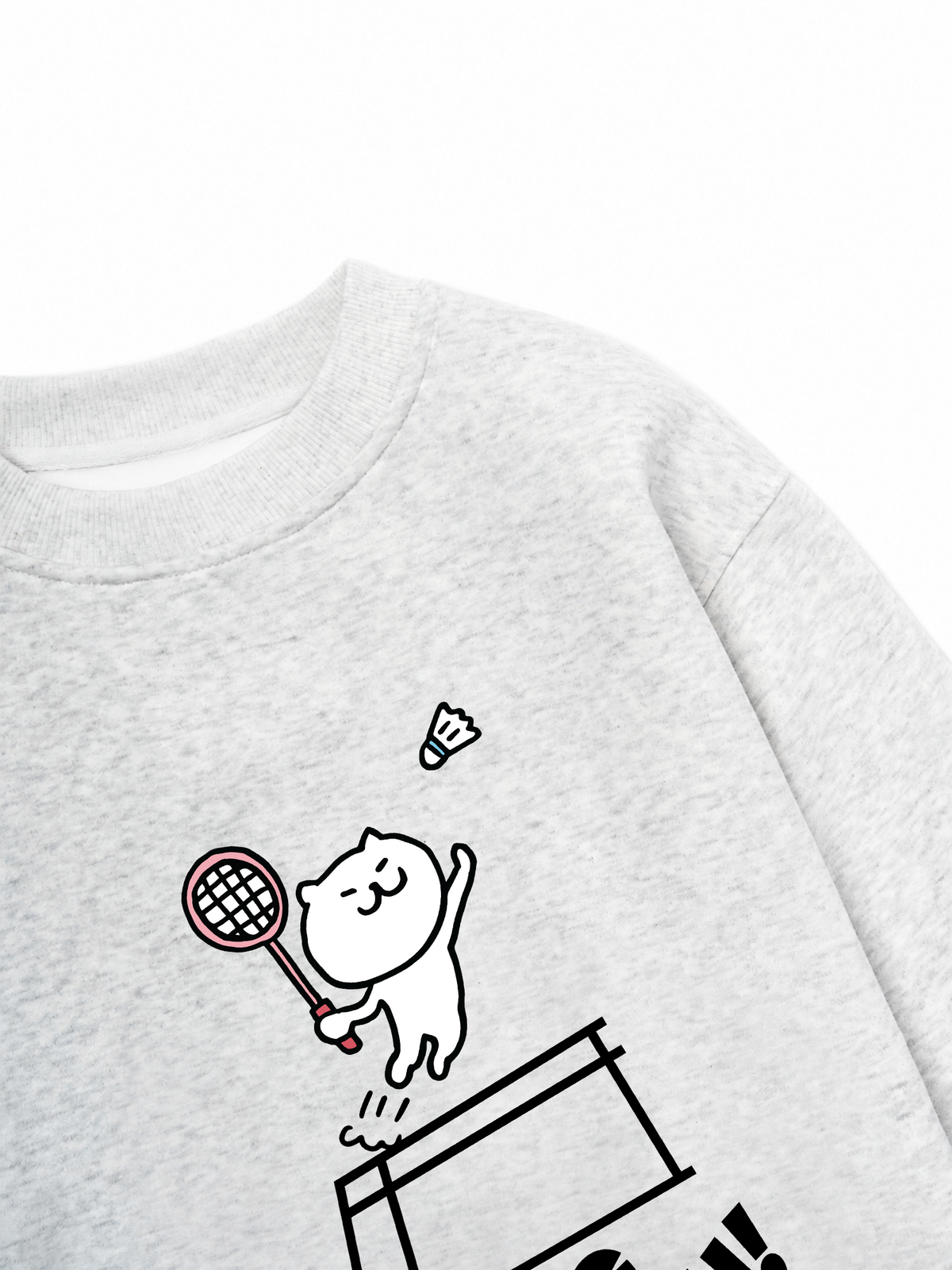 Áo Sweater Nỉ Hai Da Badminton Jumping Smash