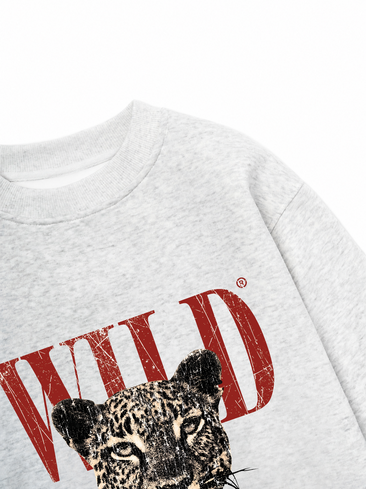 Áo Sweater Nỉ Hai Da Urban Leopard Crimson Wild