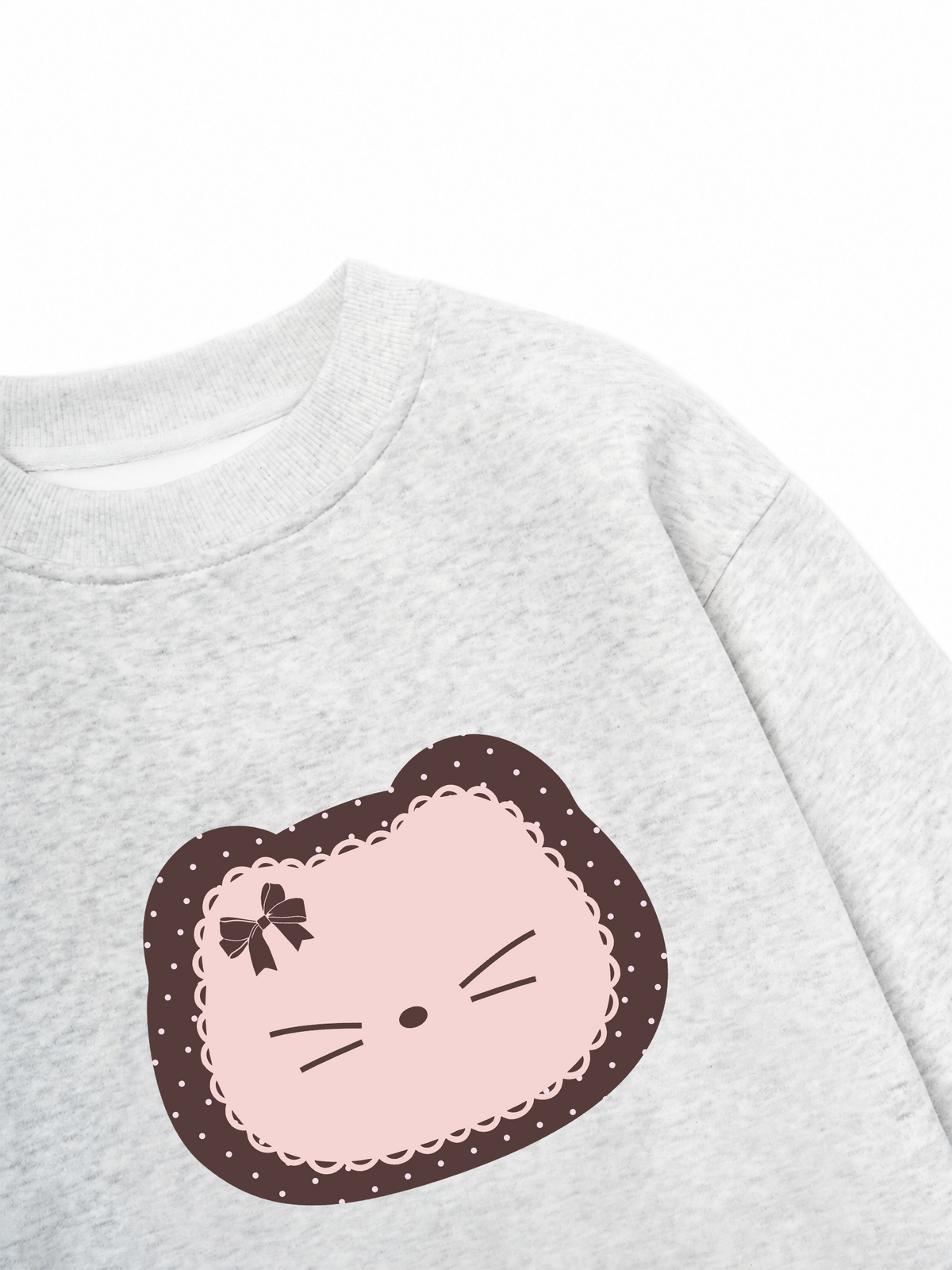 Áo Sweater Nỉ Hai Da Dotty Mood Cute Cat