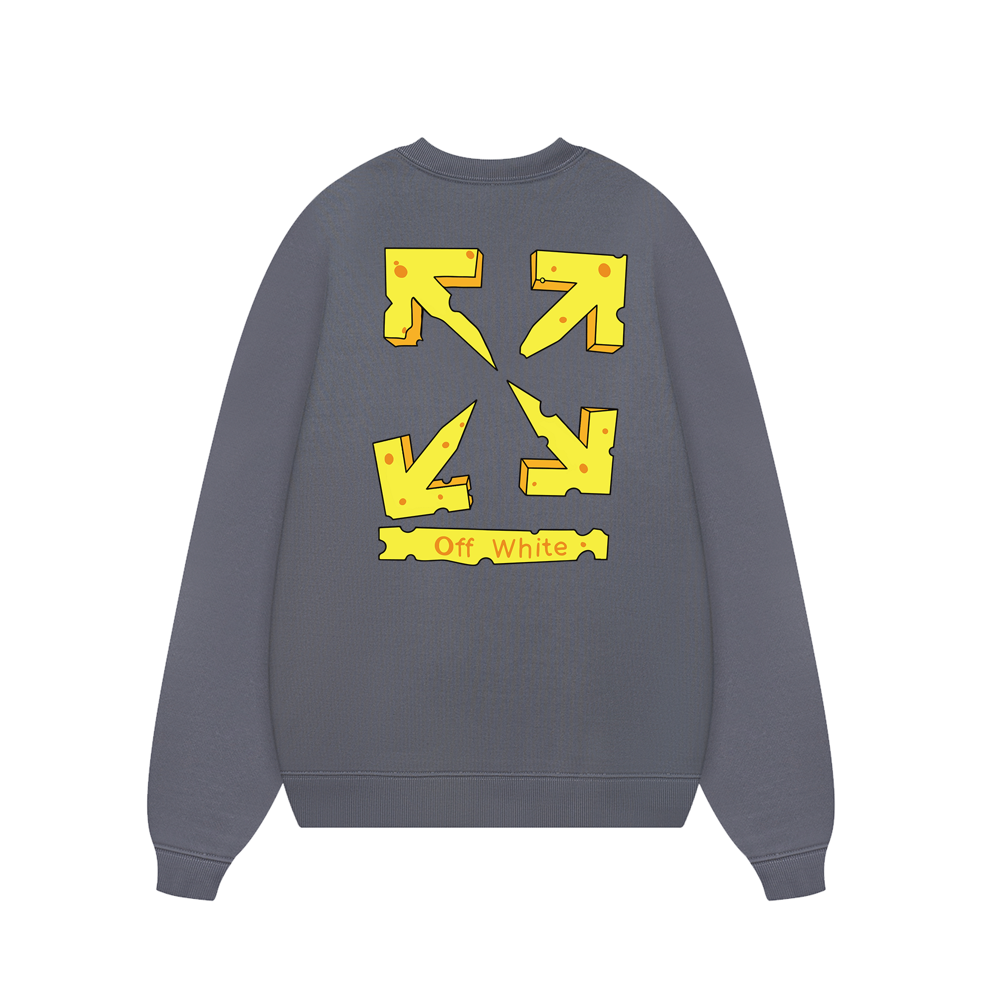 Off White Piece Of Cheese Sweater