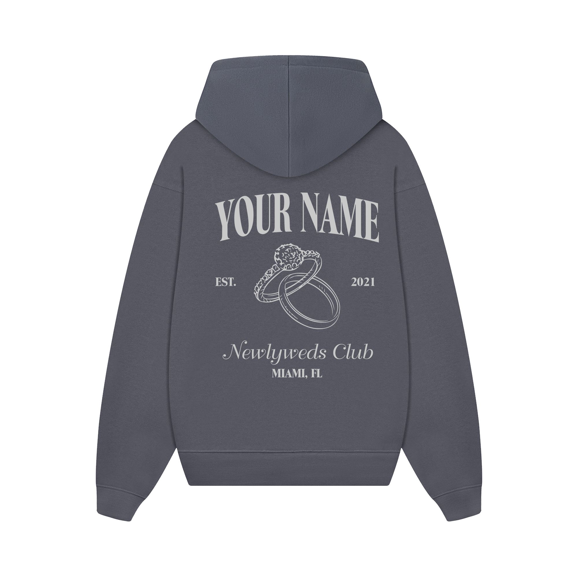 Custom Couple Newlyweds Club Hoodie