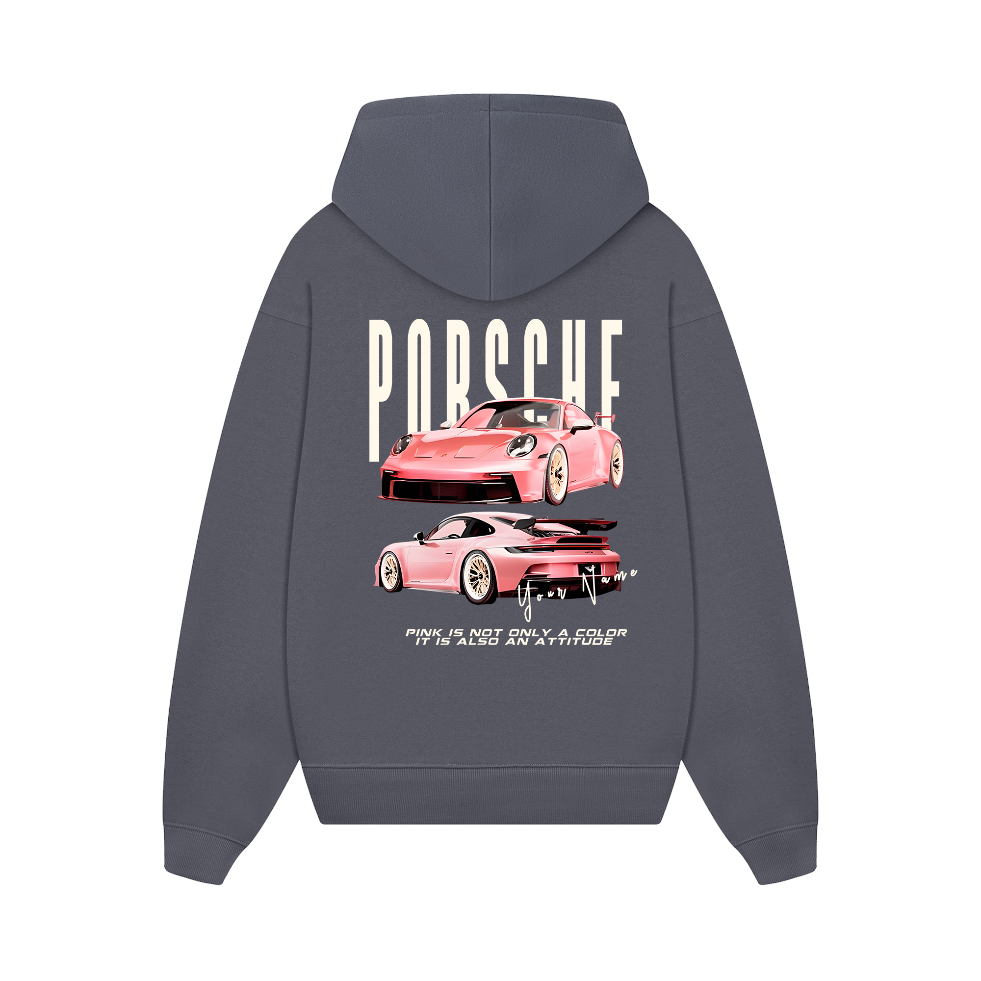 Custom Car Porsche Pink Is Also An Attitude Hoodie