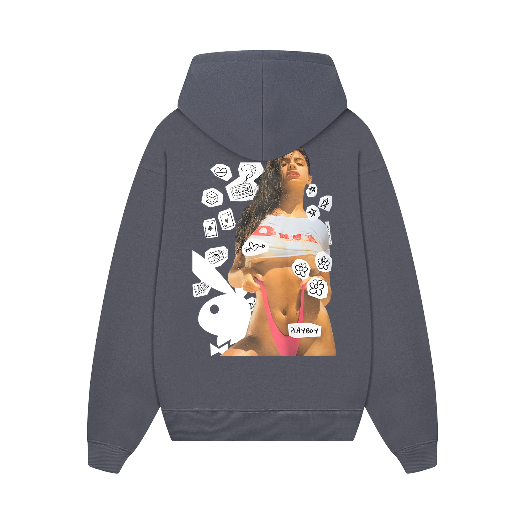 Play Boy Doodles Girl Hoodie