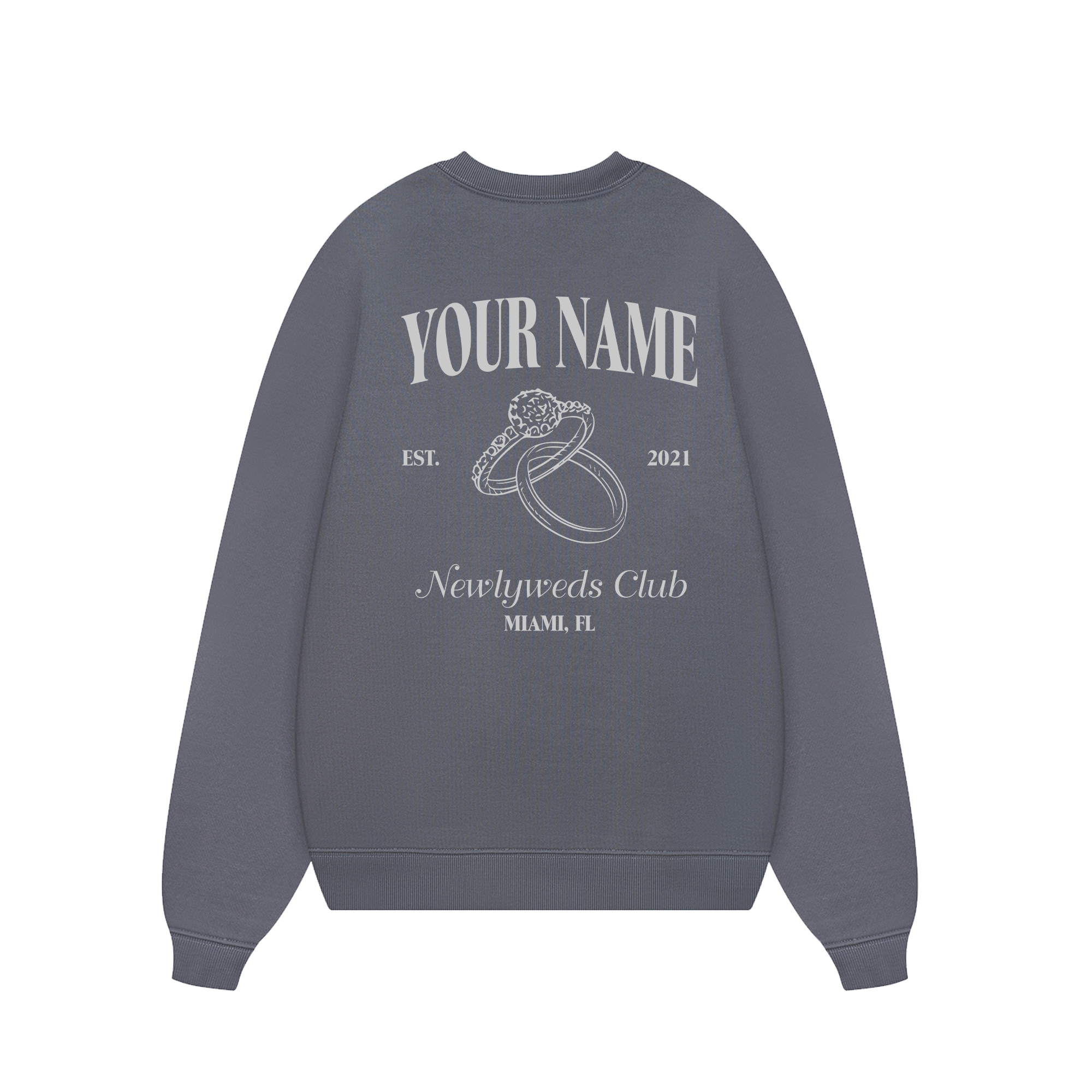 Custom Couple Newlyweds Club Sweater