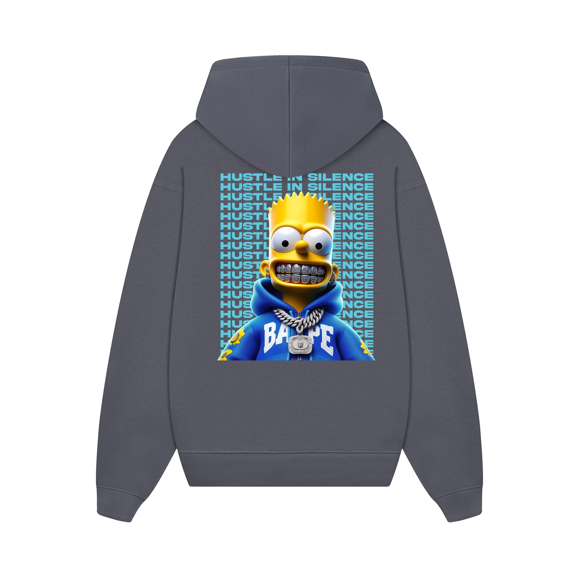 Money Bart Simpson Flexing Hoodie