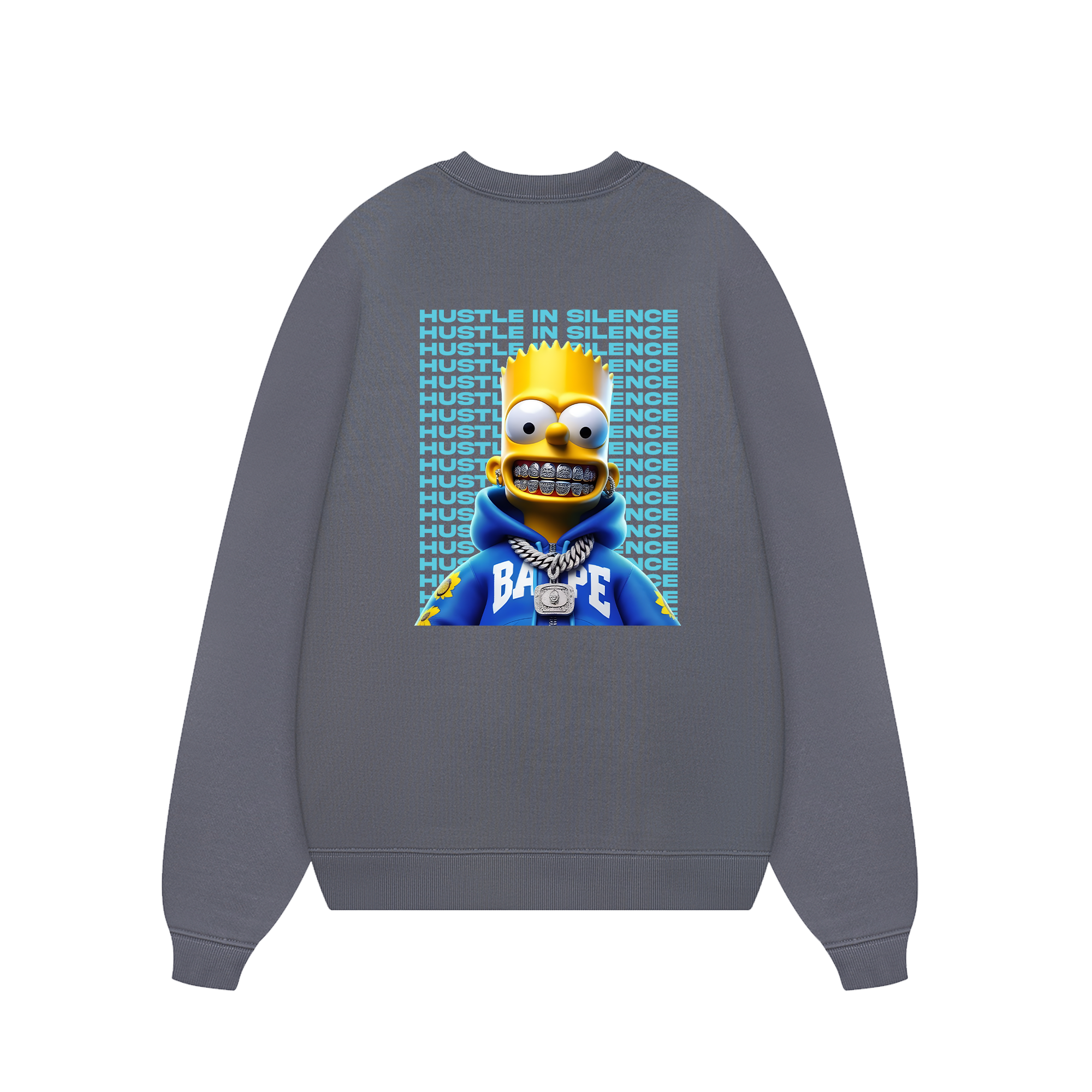 Money Bart Simpson Flexing Sweater