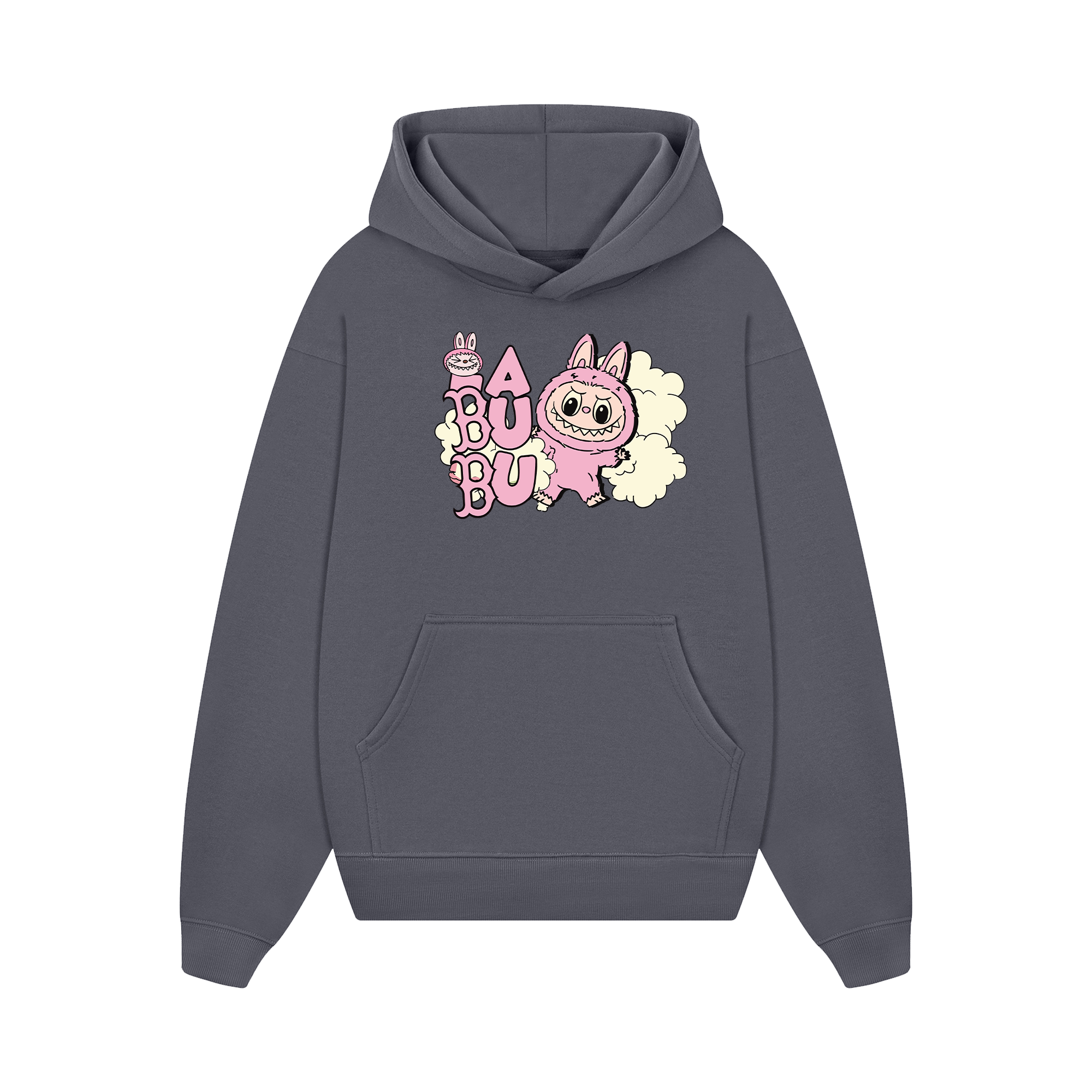 MLB Labubu Pink Cloudy Boston Hoodie