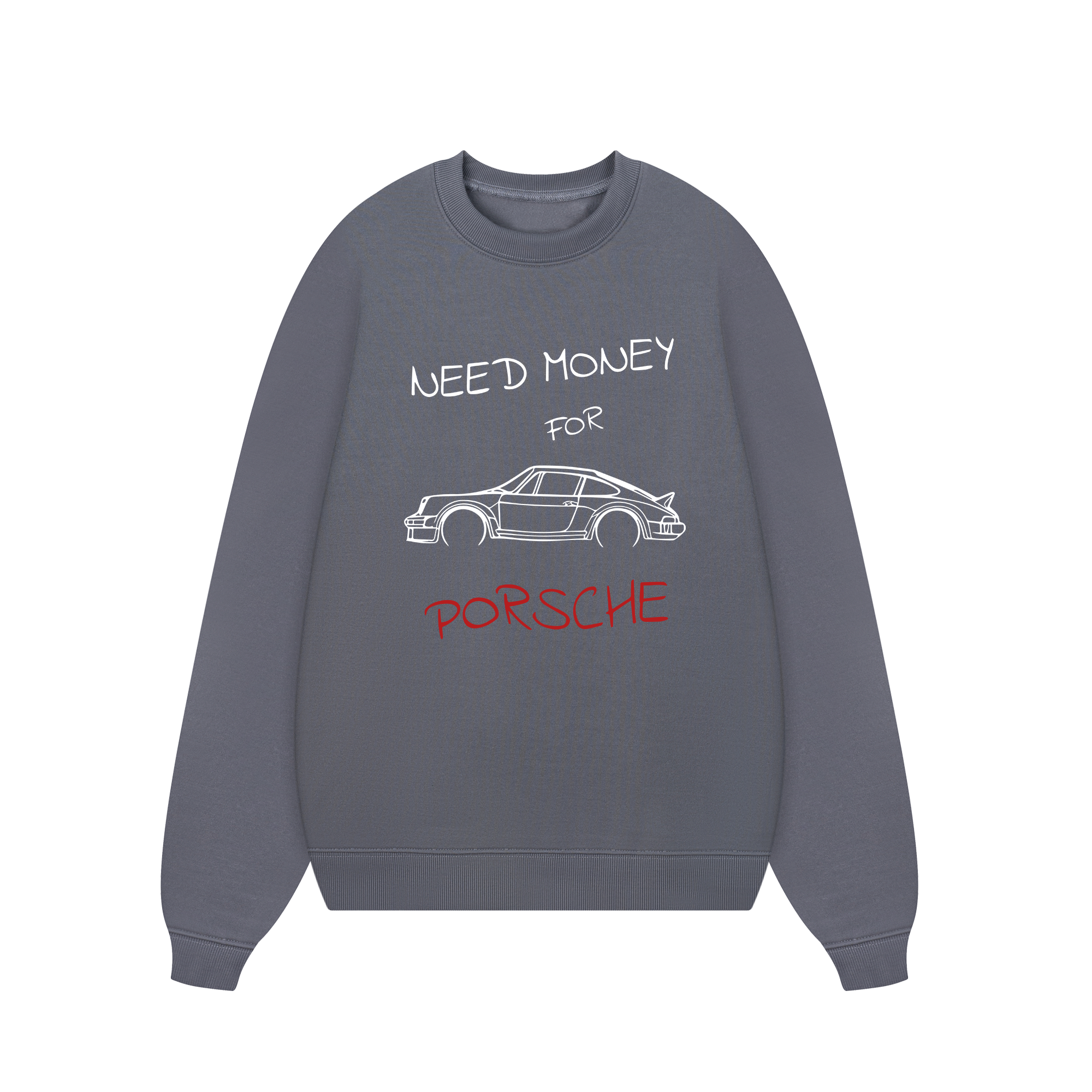 Porsche Need Money Sketch Sweater