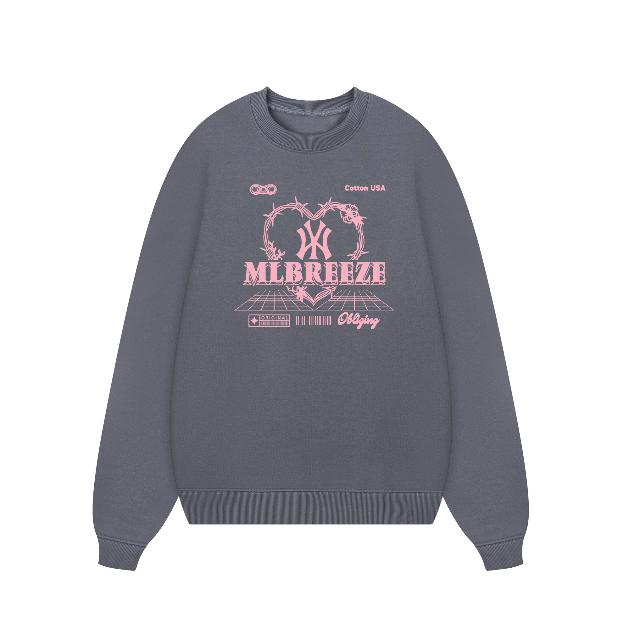 MLB Obliging Metal Heart Sweater