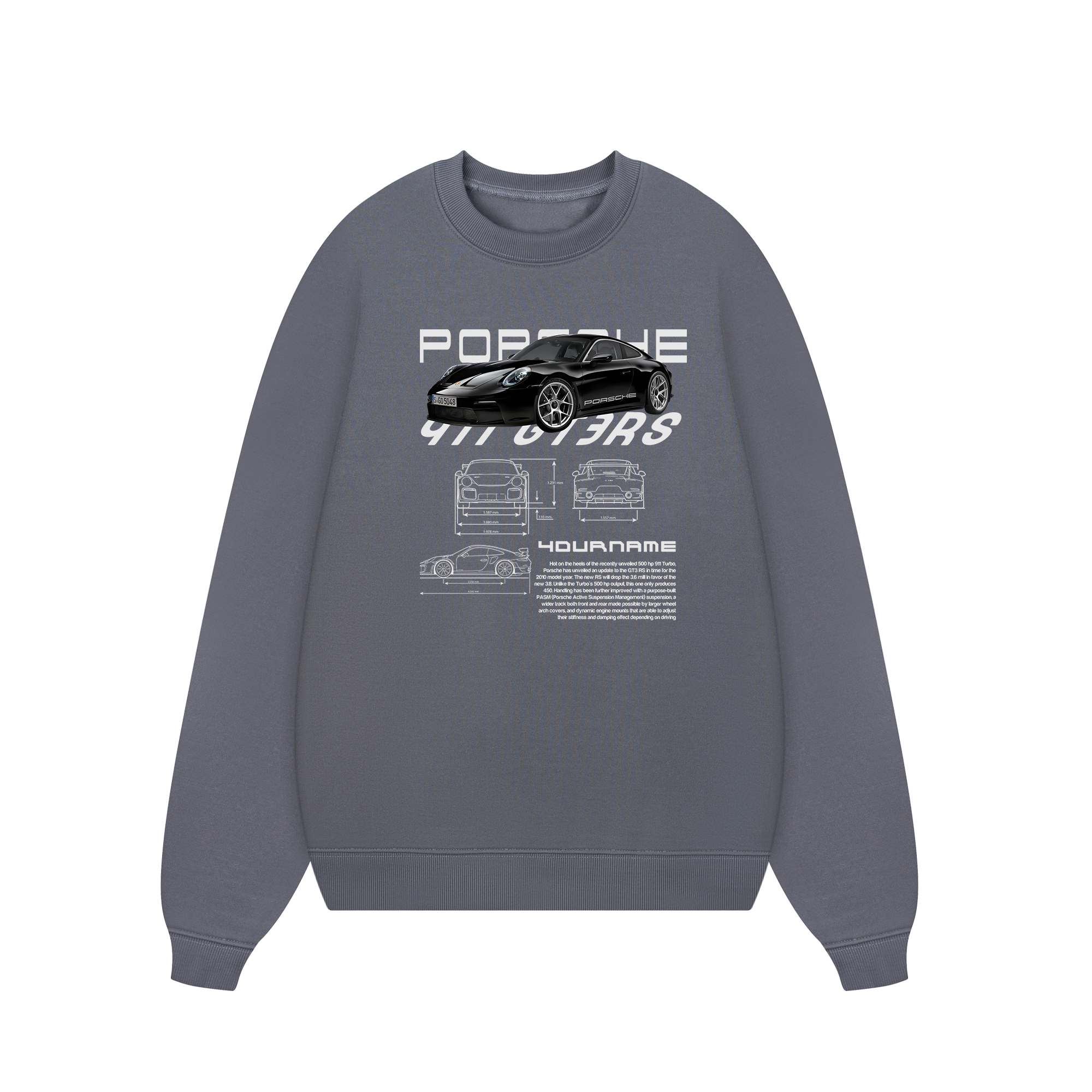 Custom Car Porsche 911 GT3 RS Vintage Sweater