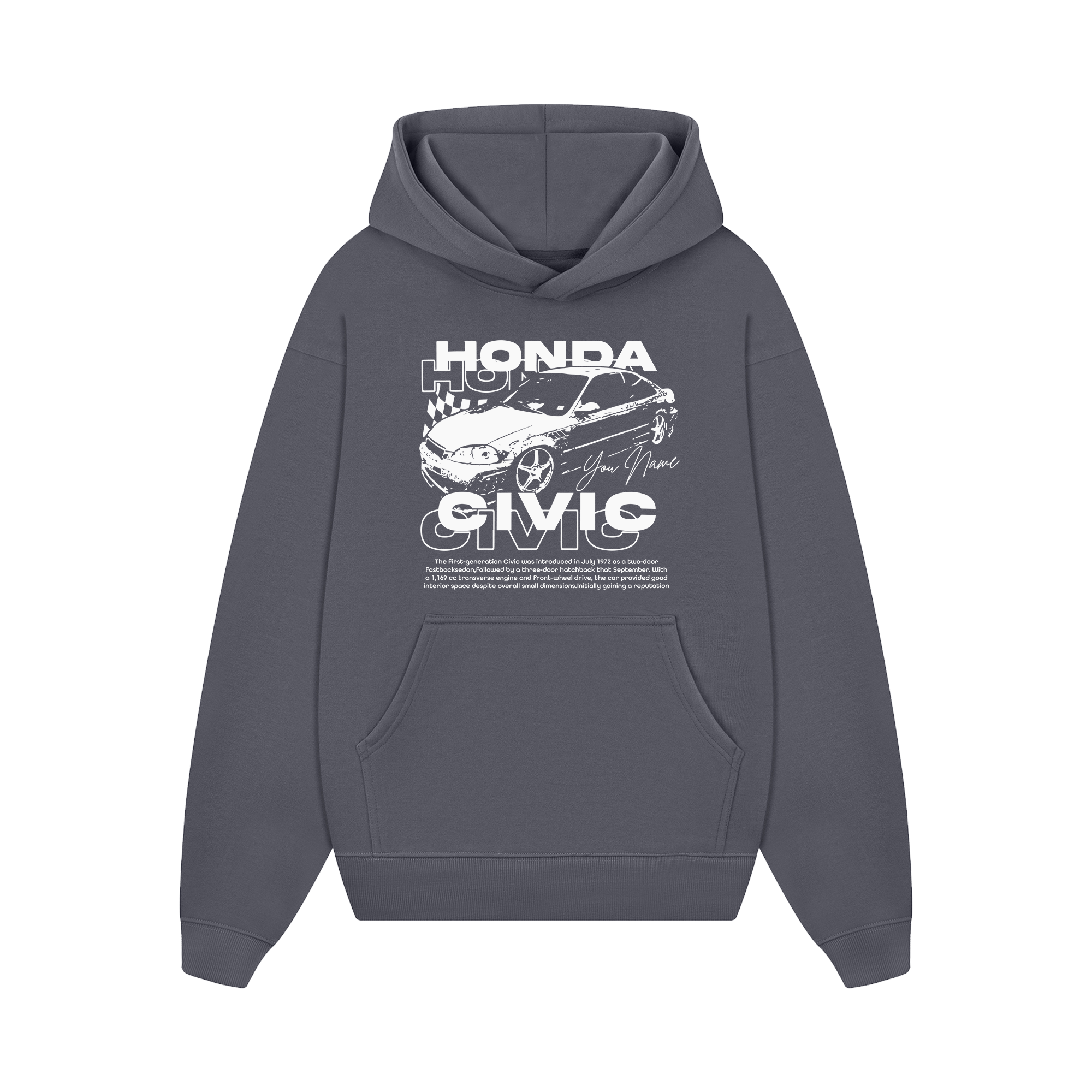 Custom Car Honda Civic Vintage Hoodie