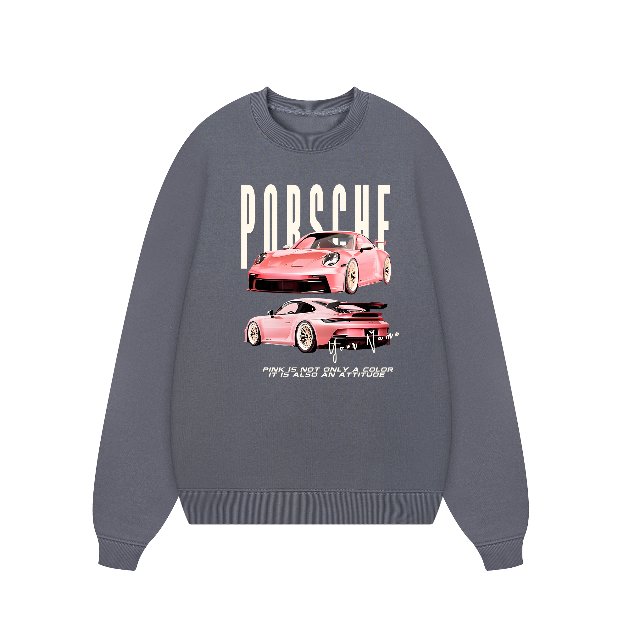 Custom Car Porsche Pink Is Also An Attitude Sweater