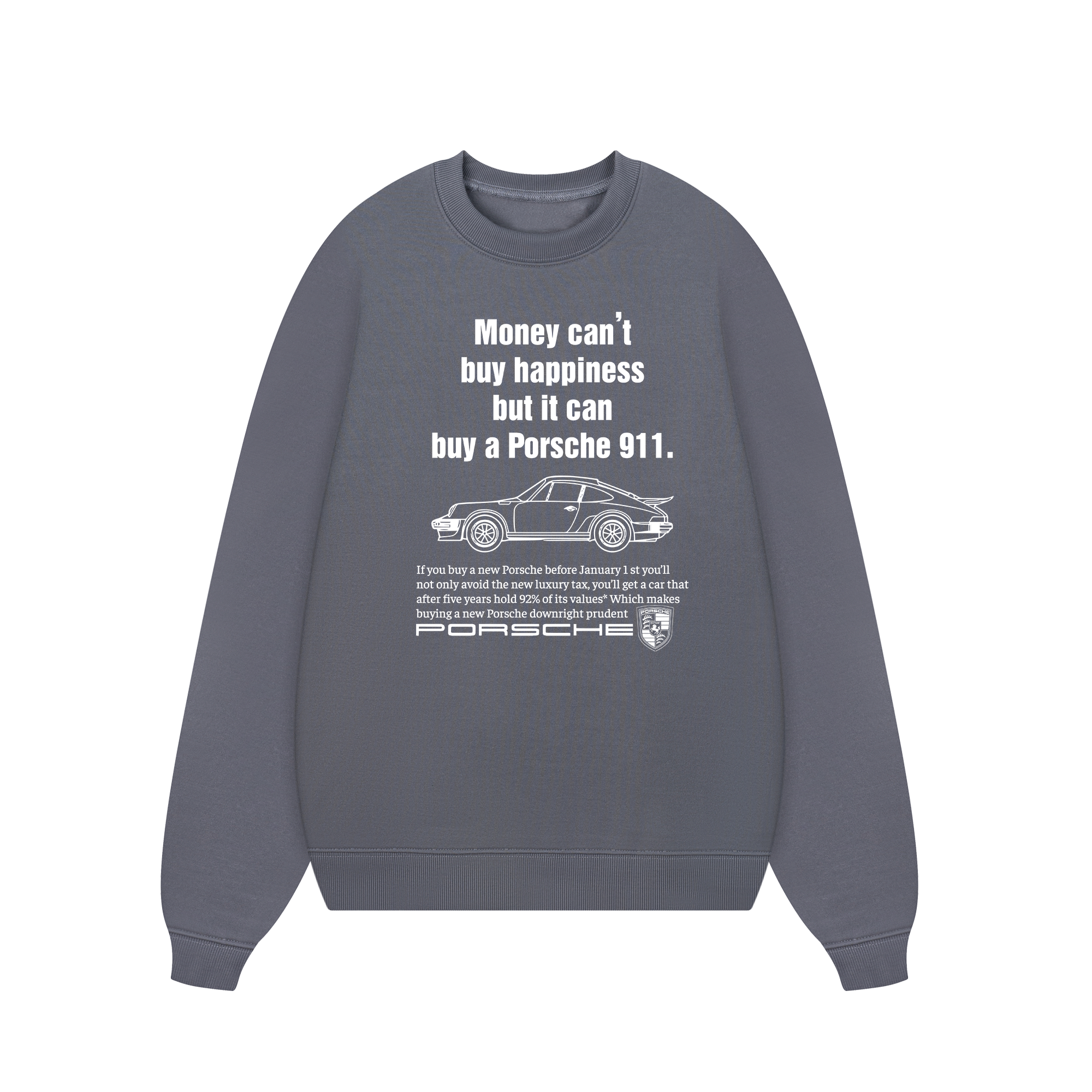 Porsche Money Can't Buy Happiness Sweater