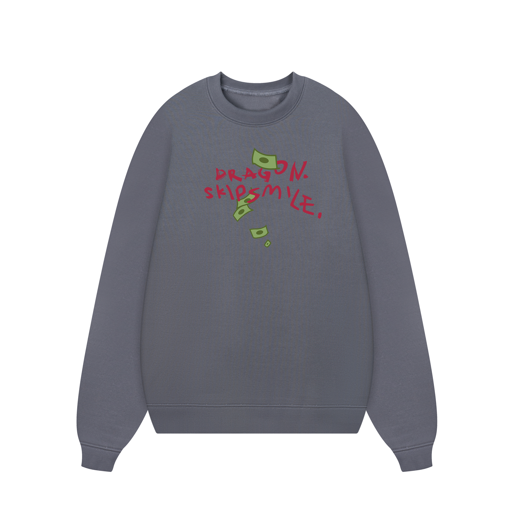 Money Dragon Skip Smile Sweater