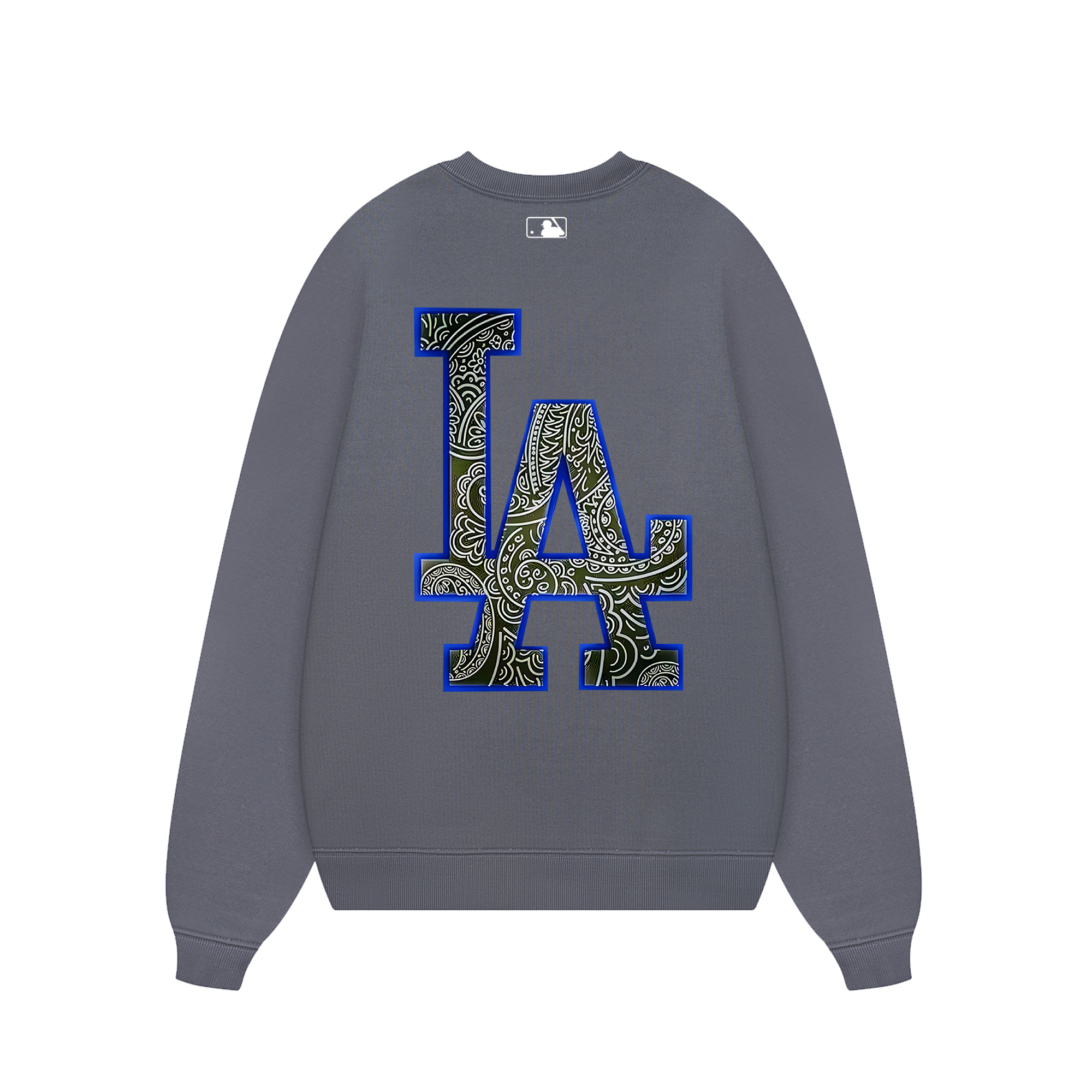 MLB Floral Blue Black Sweater