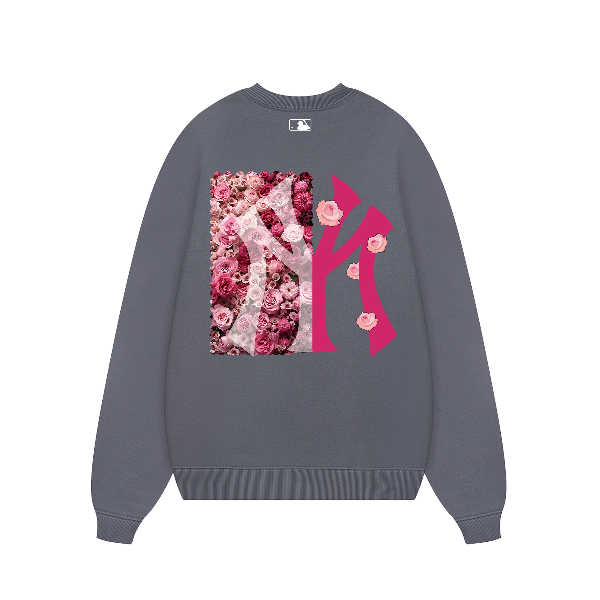 MLB Floral Pink Rose Sweater