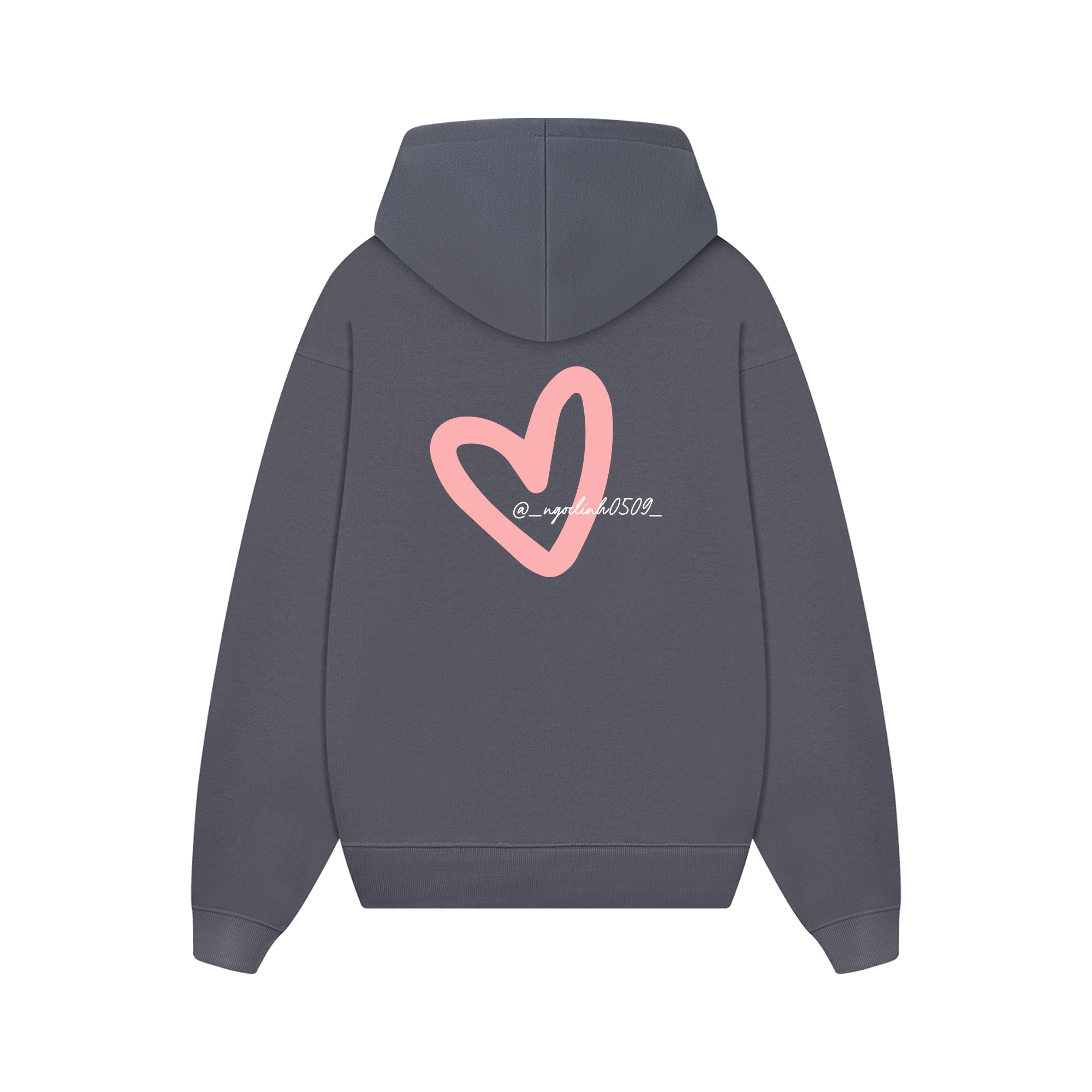 Custom Couple Heart Instagram Hoodie