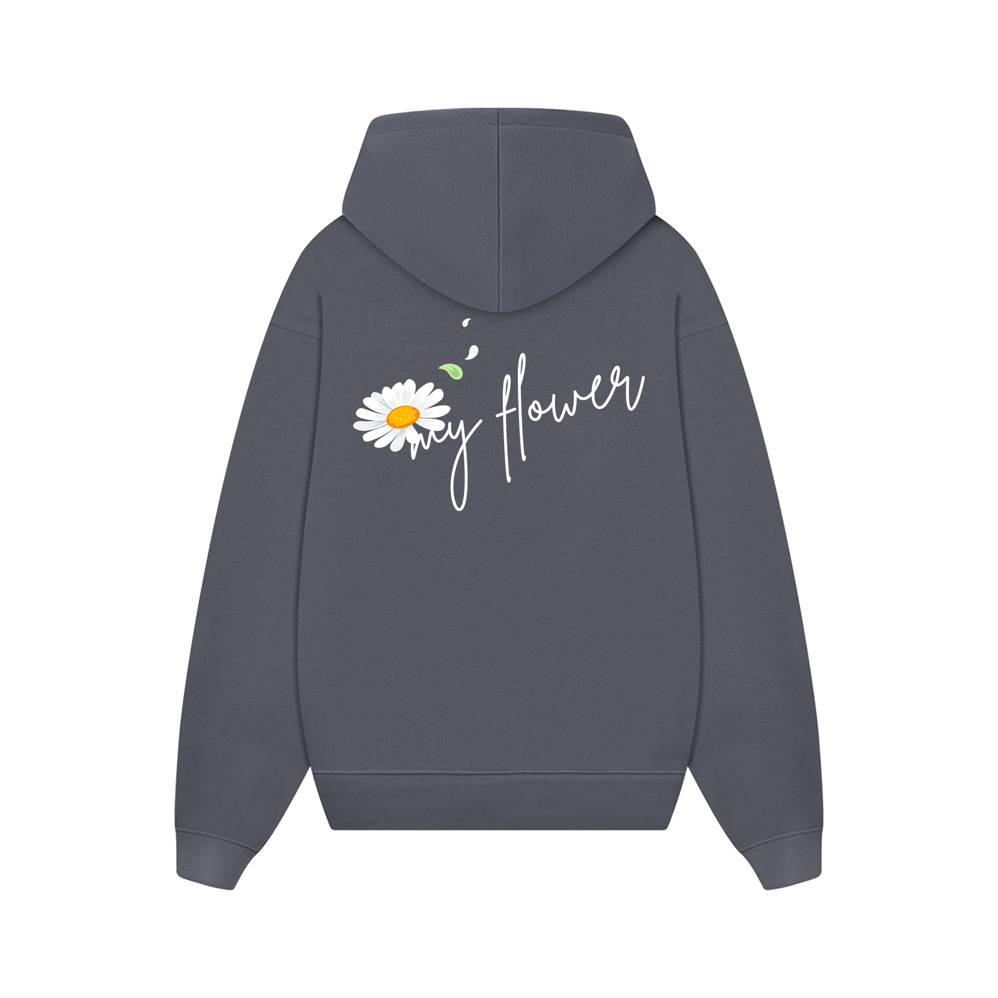 Custom Couple Flower Hoodie