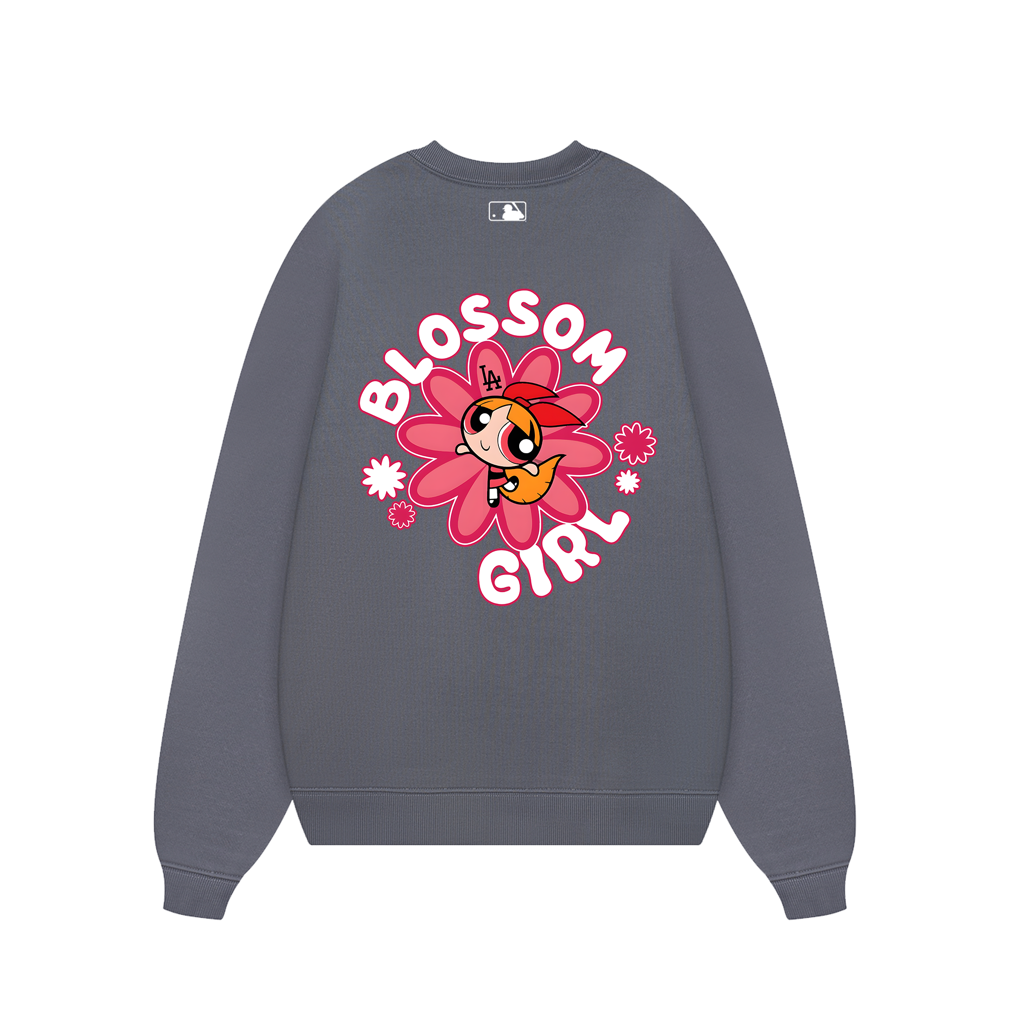 MLB Floral Pink Bubble Girl Sweater