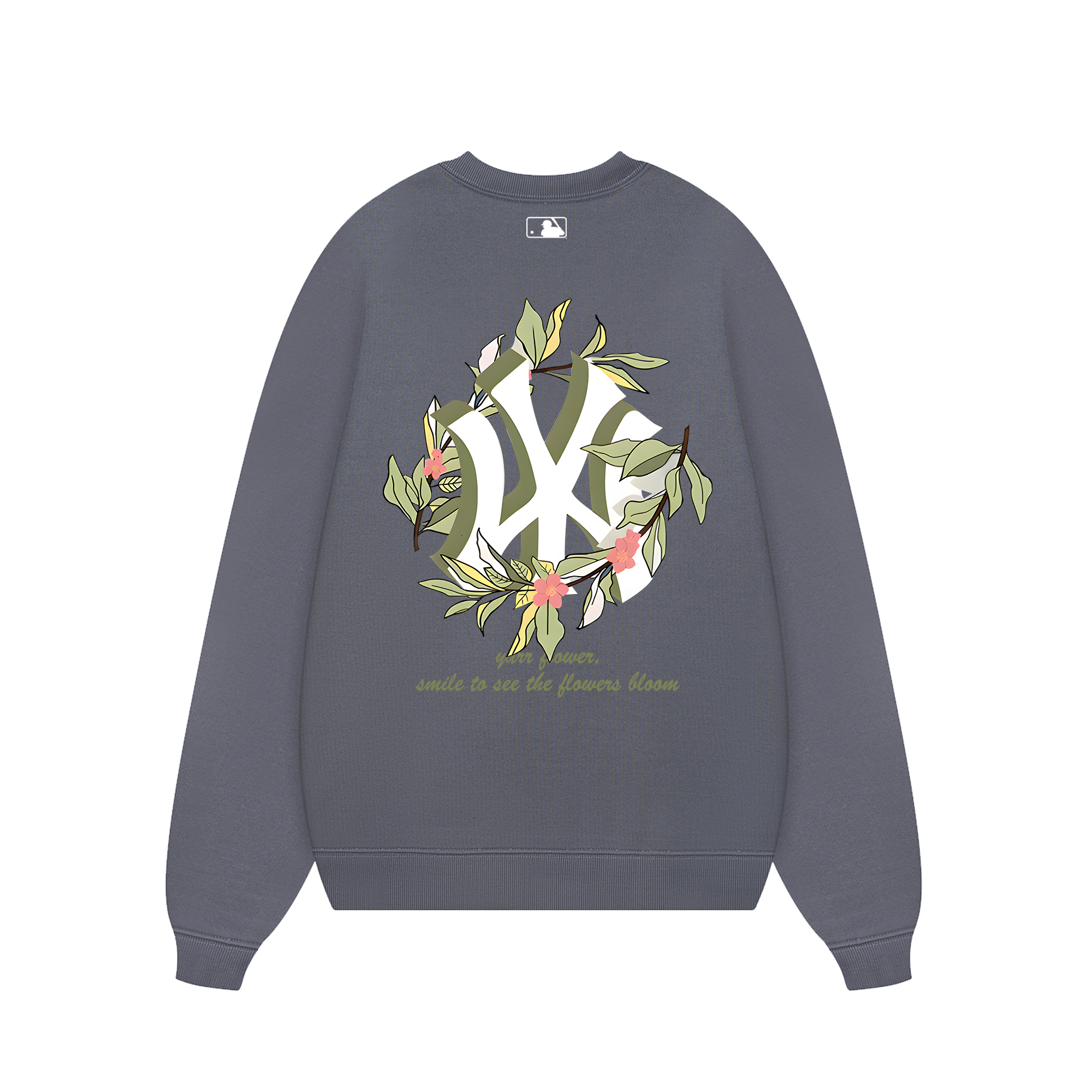 MLB Floral Green Floral New York Sweater