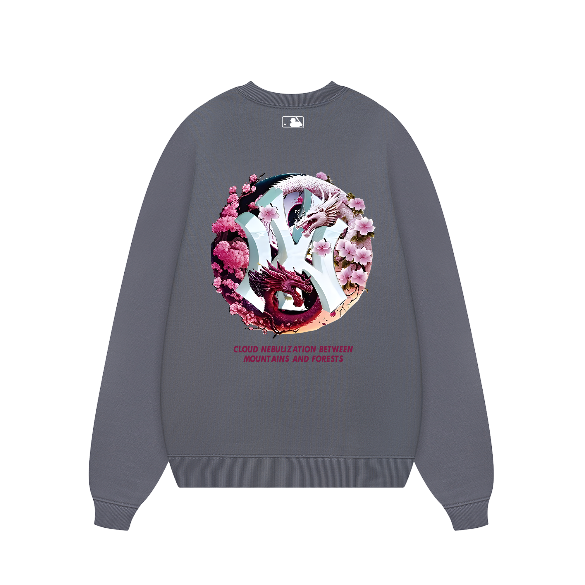 MLB Floral Dragon Cloudy Sweater