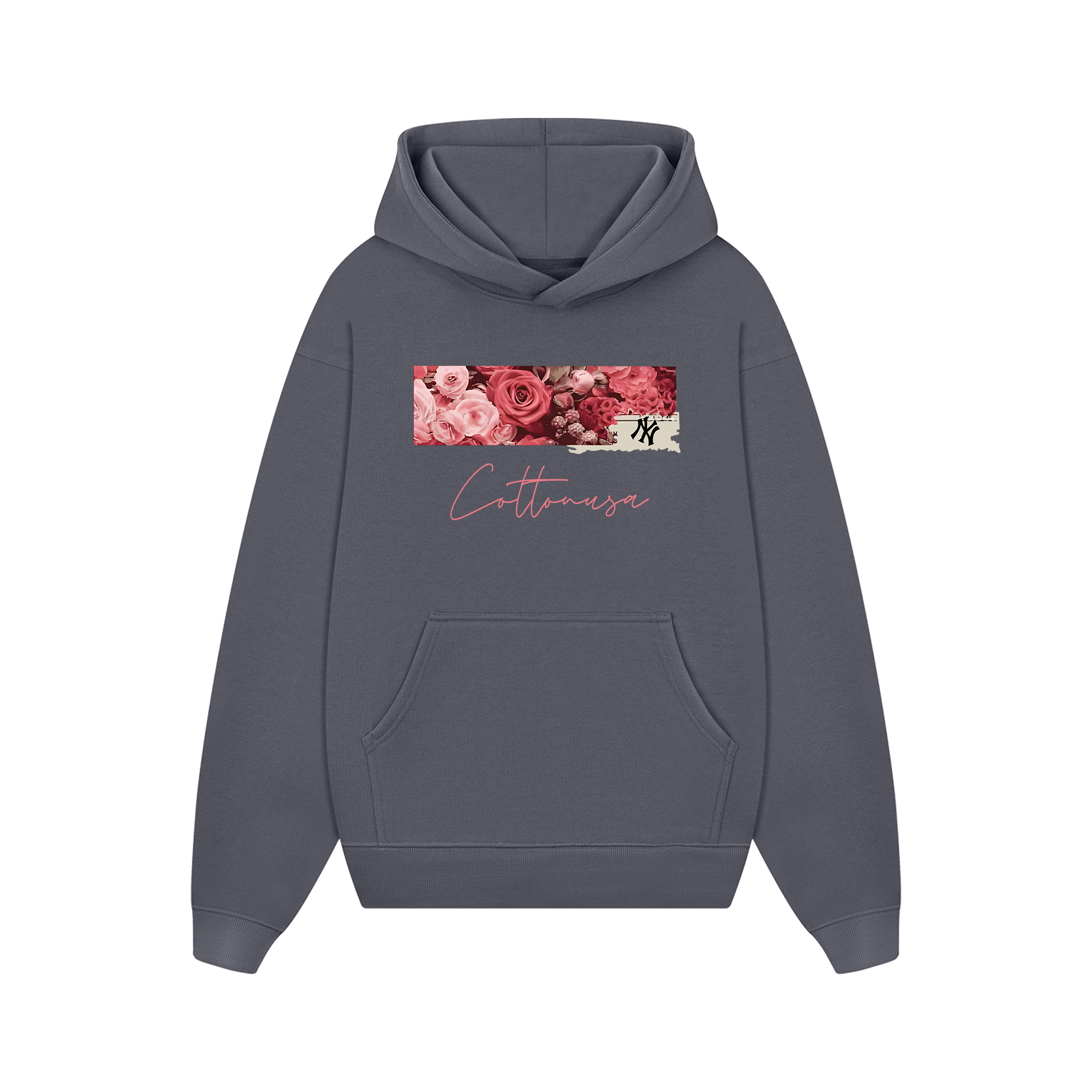 MLB Floral Rose Logo Retro Hoodie